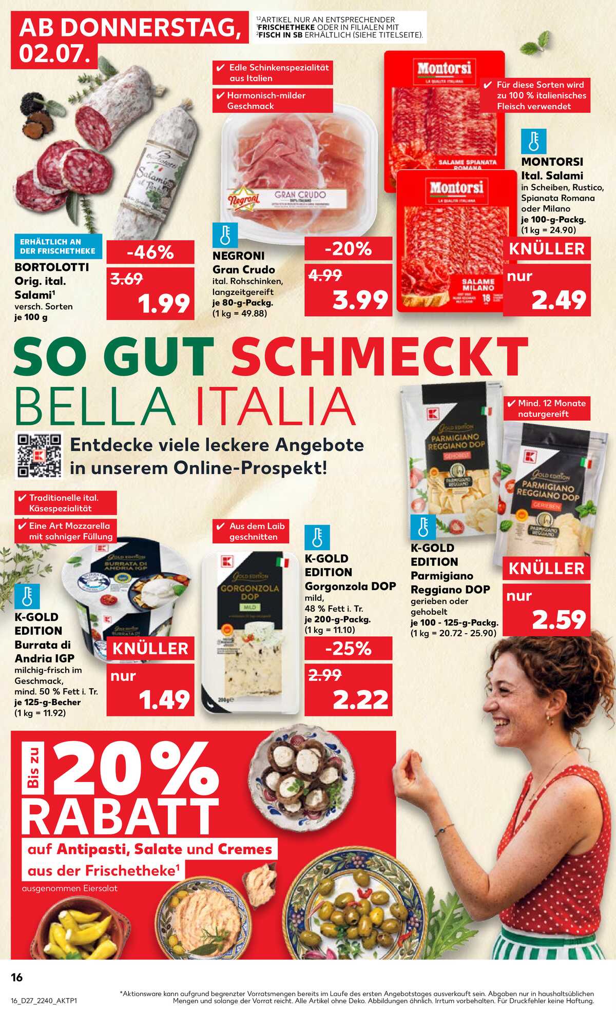 Leták Kaufland Německo 2.7.-8.7.2026 strana 16