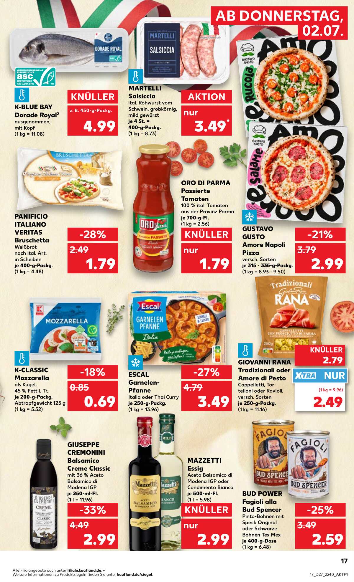Leták Kaufland Německo 2.7.-8.7.2026 strana 17