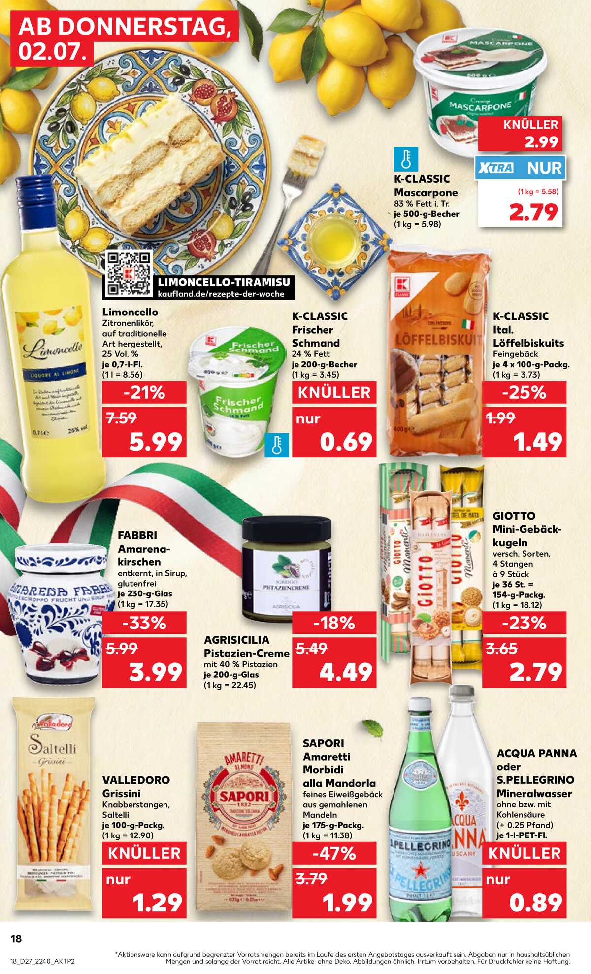 Leták Kaufland Německo 2.7.-8.7.2026 strana 18