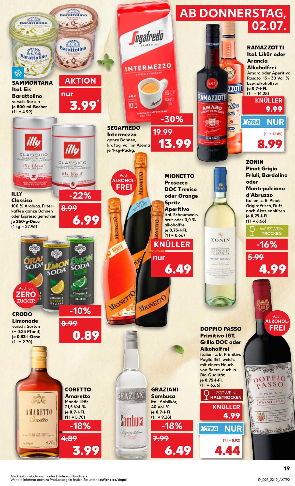 Leták Kaufland Německo 2.7.-8.7.2026 strana 19