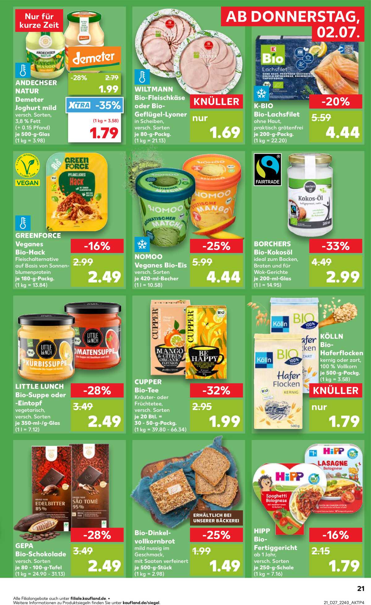 Leták Kaufland Německo 2.7.-8.7.2026 strana 21
