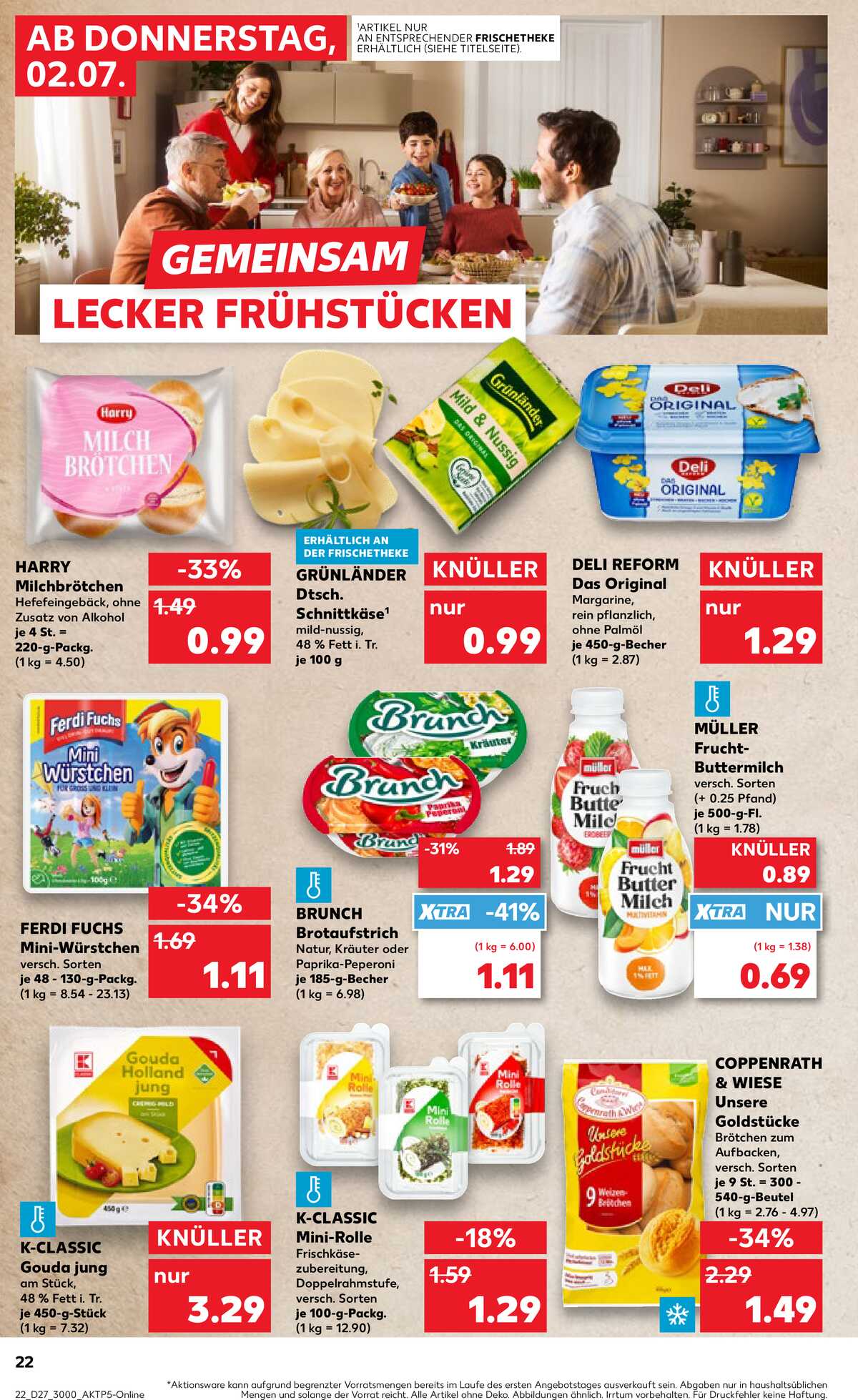 Leták Kaufland Německo 2.7.-8.7.2026 strana 22