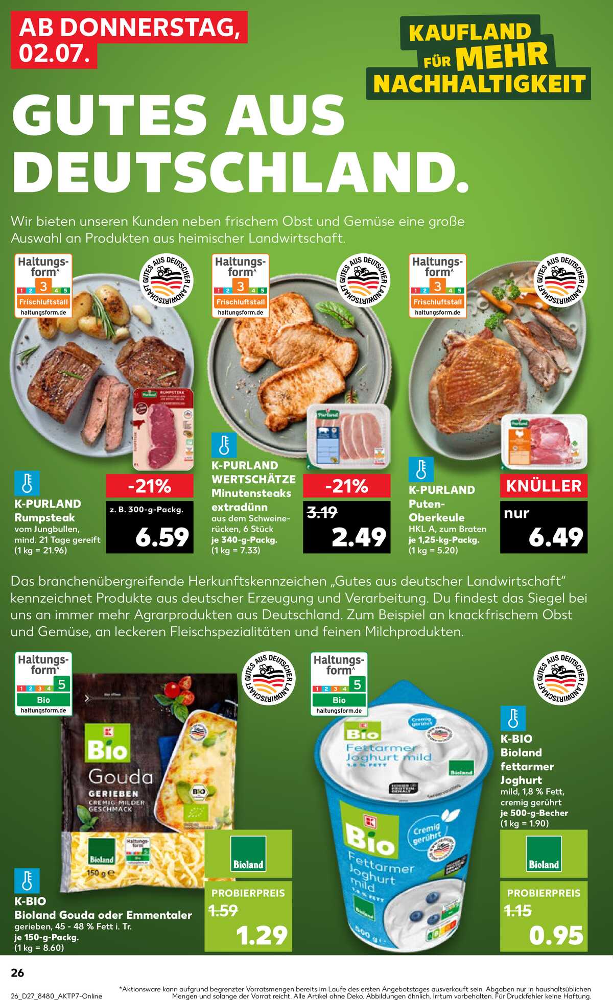 Leták Kaufland Německo 2.7.-8.7.2026 strana 24