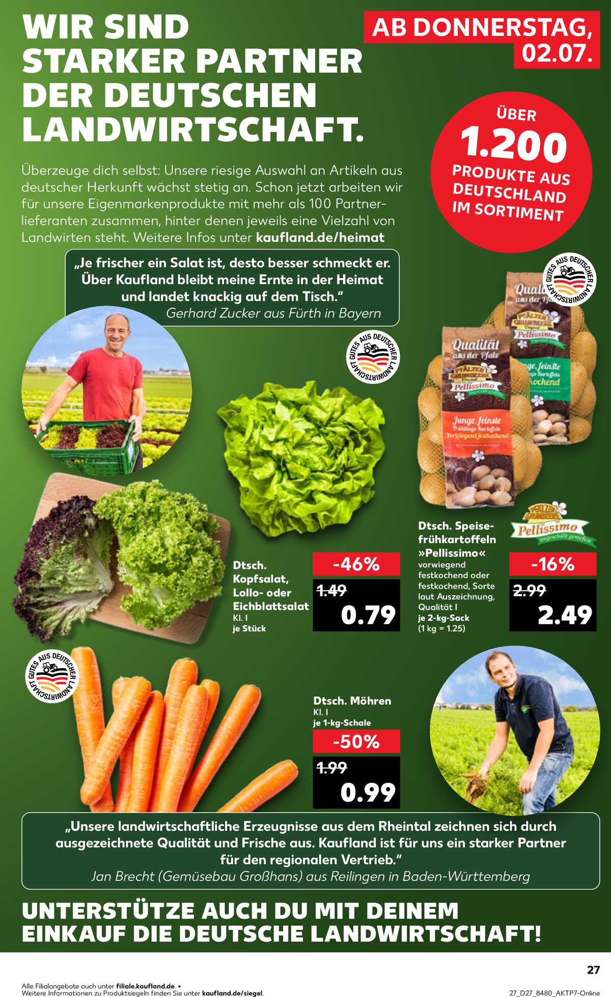 Leták Kaufland Německo 2.7.-8.7.2026 strana 25