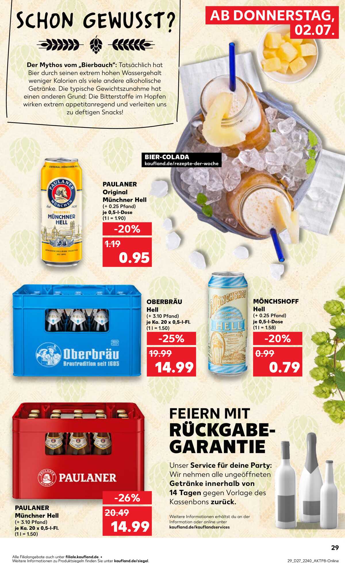 Leták Kaufland Německo 2.7.-8.7.2026 strana 27
