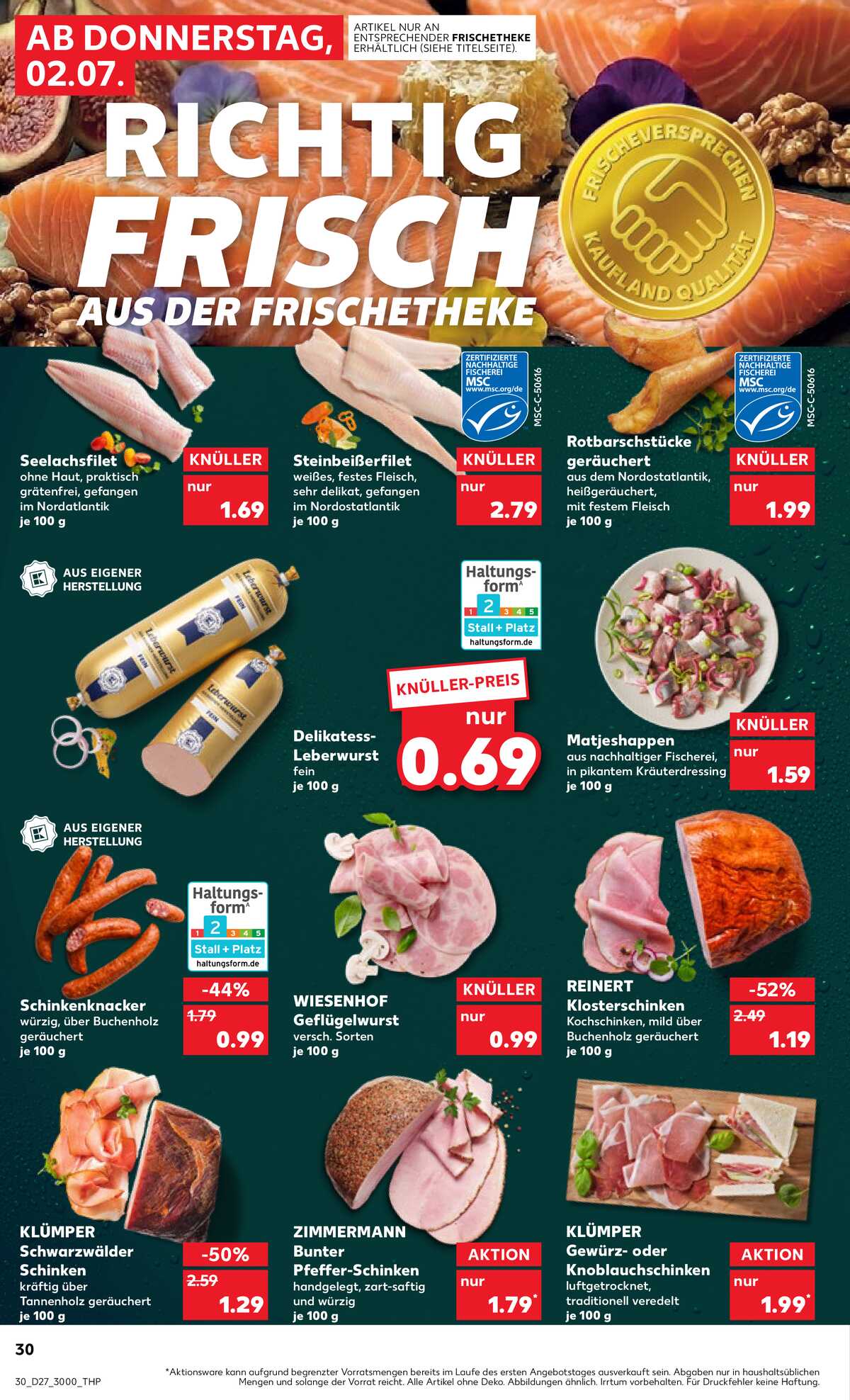 Leták Kaufland Německo 2.7.-8.7.2026 strana 30
