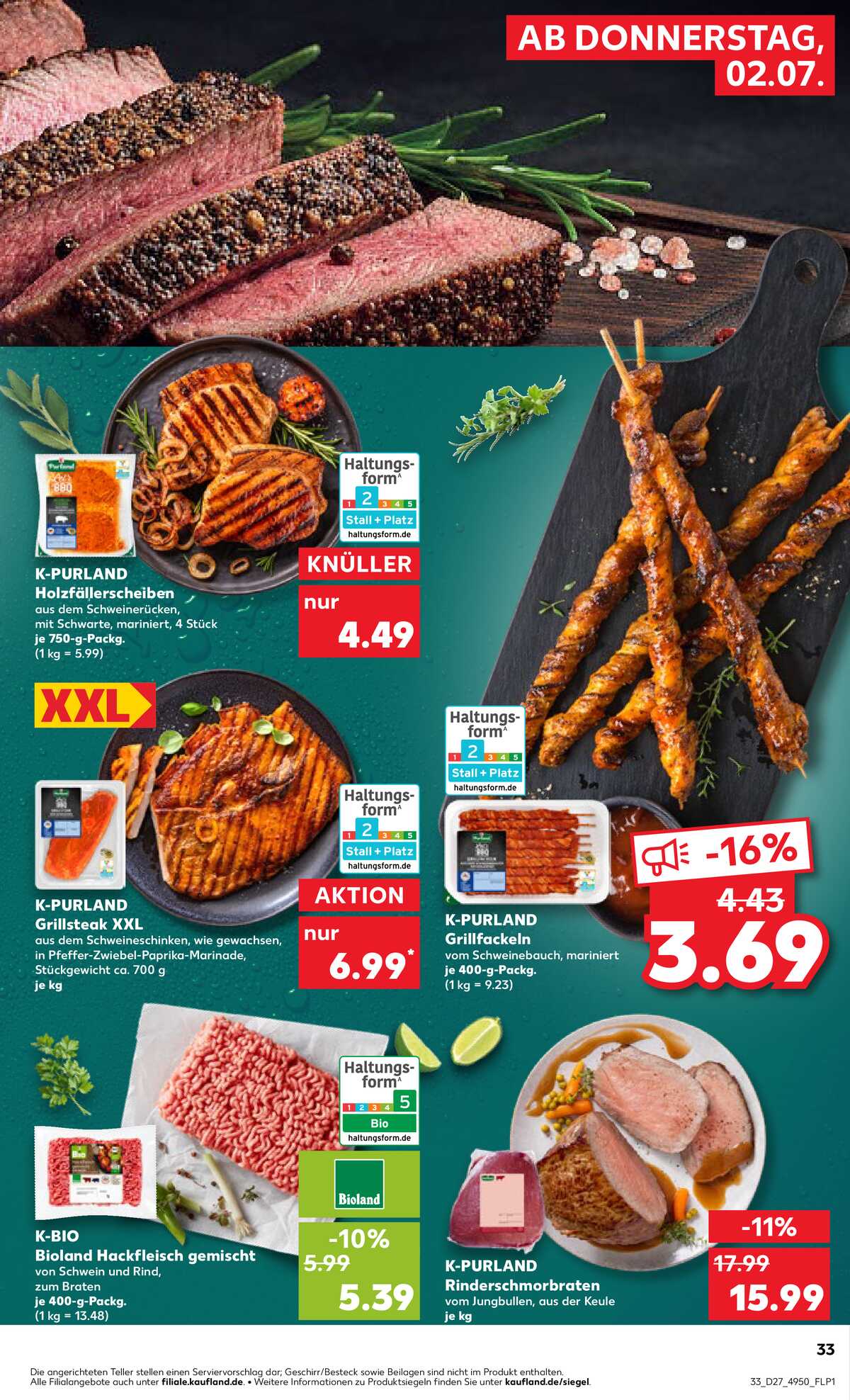 Leták Kaufland Německo 2.7.-8.7.2026 strana 33