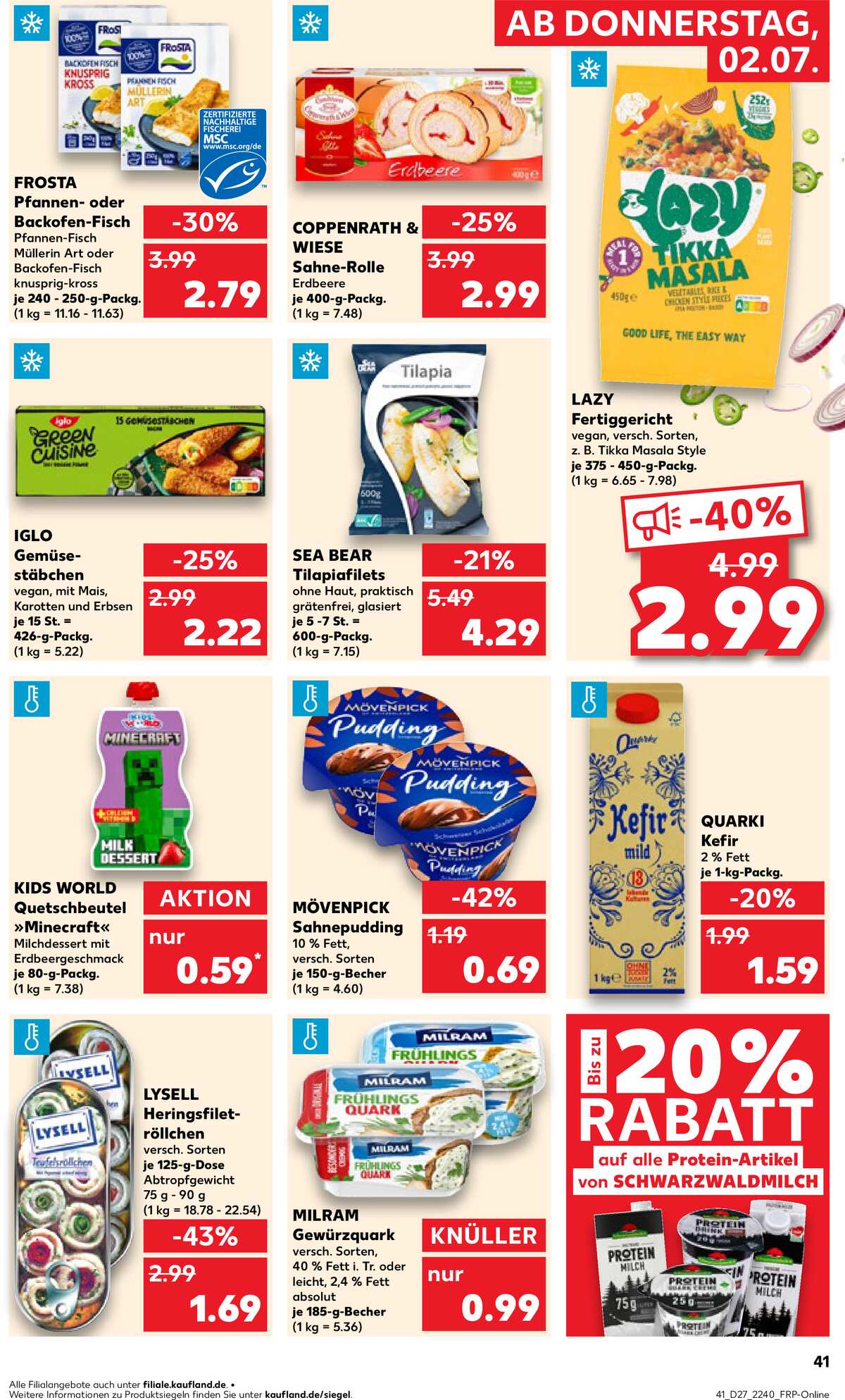 Leták Kaufland Německo 2.7.-8.7.2026 strana 39