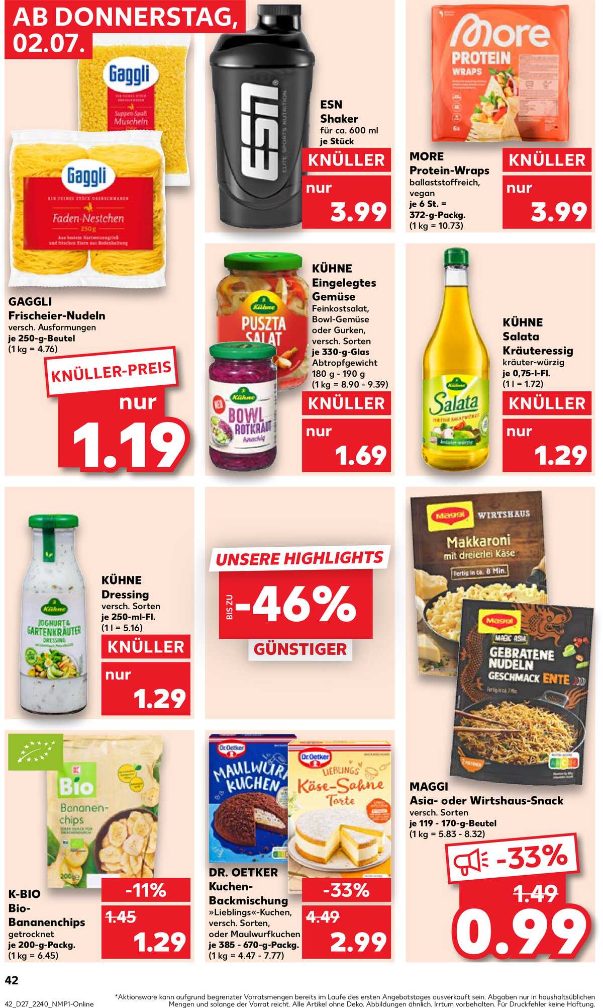 Leták Kaufland Německo 2.7.-8.7.2026 strana 40