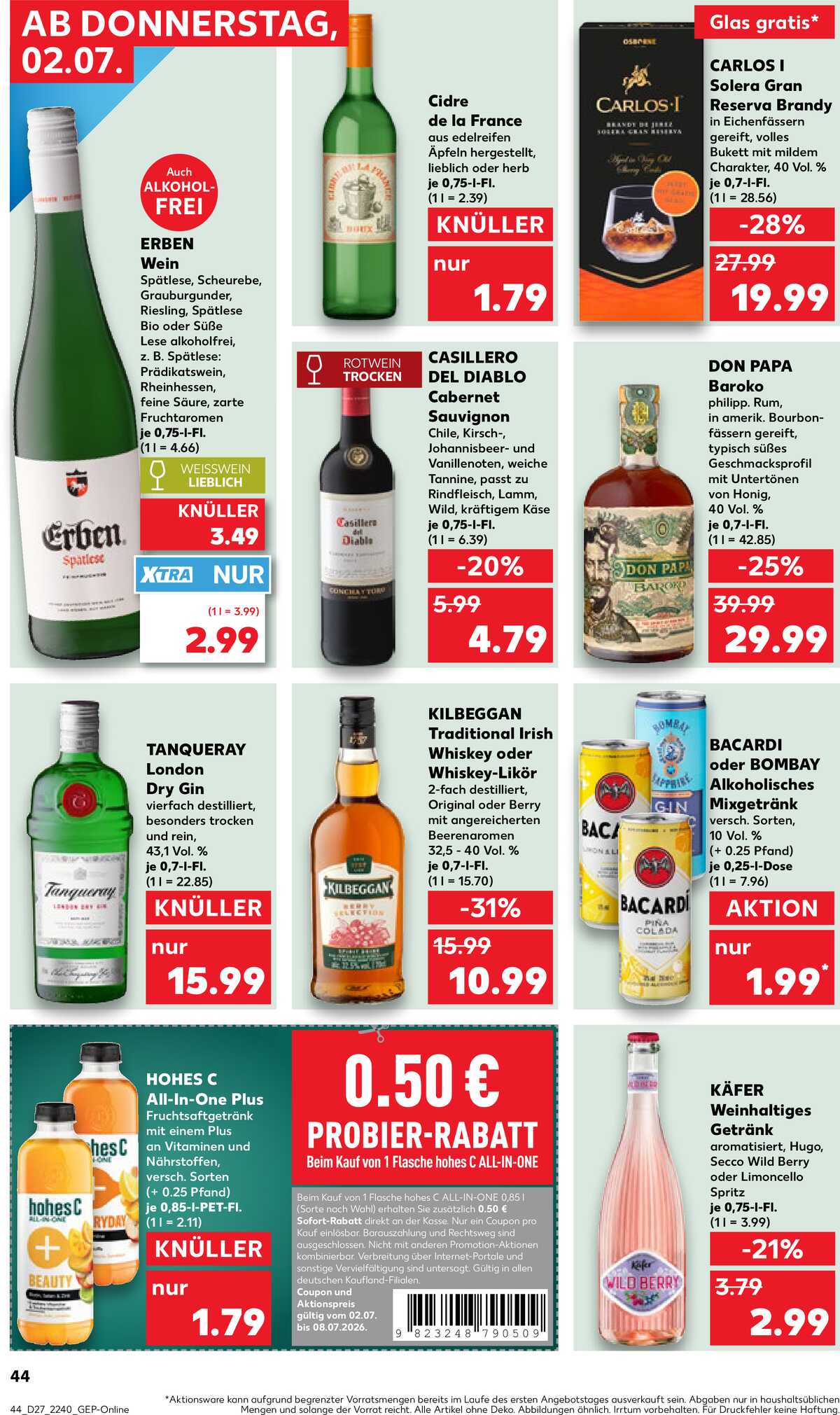 Leták Kaufland Německo 2.7.-8.7.2026 strana 42