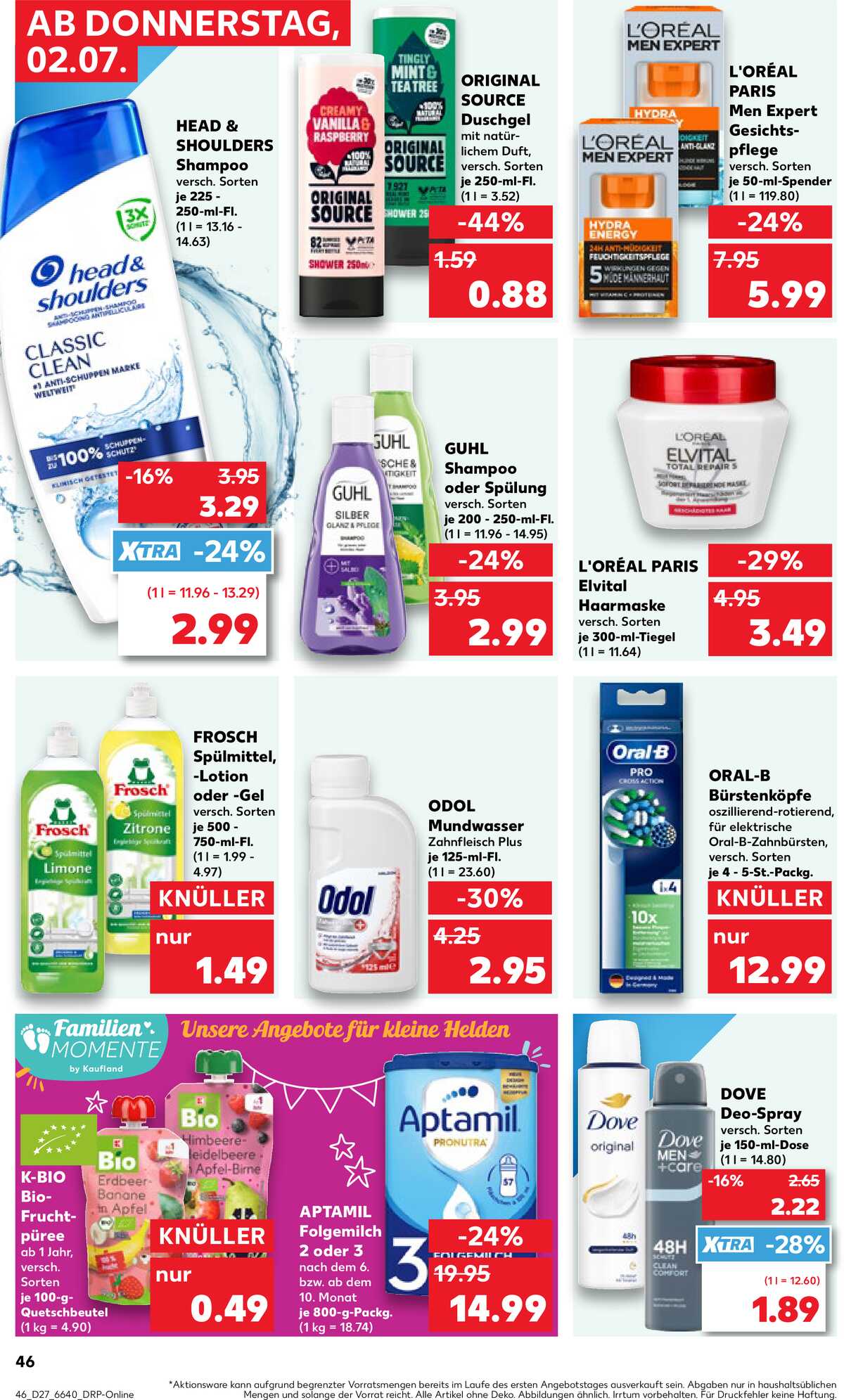 Leták Kaufland Německo 2.7.-8.7.2026 strana 44