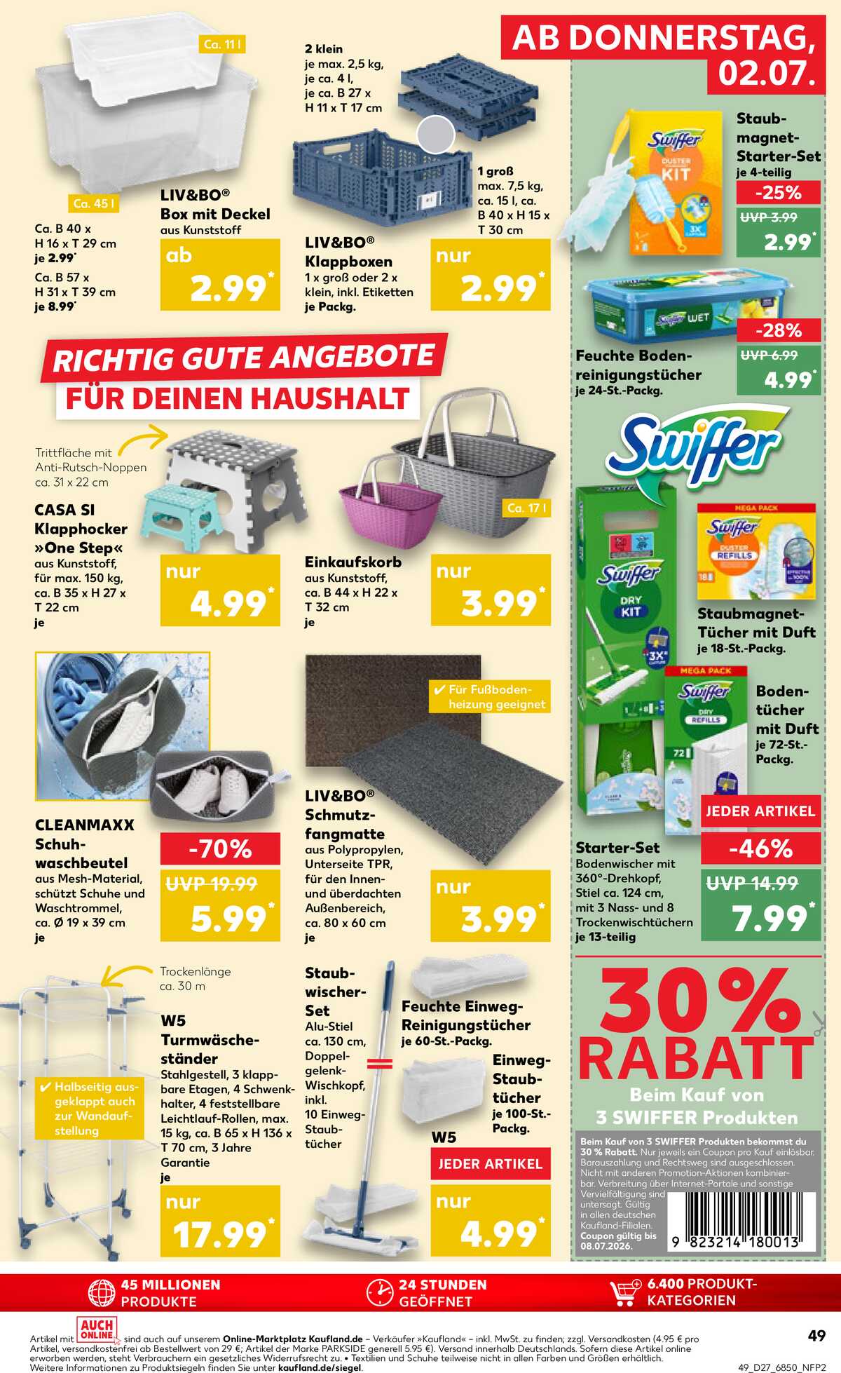 Leták Kaufland Německo 2.7.-8.7.2026 strana 49