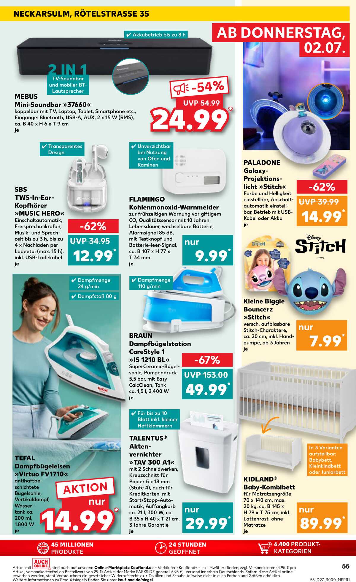 Leták Kaufland Německo 2.7.-8.7.2026 strana 55