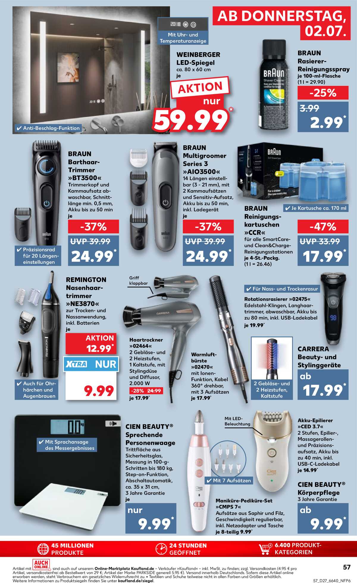 Leták Kaufland Německo 2.7.-8.7.2026 strana 57
