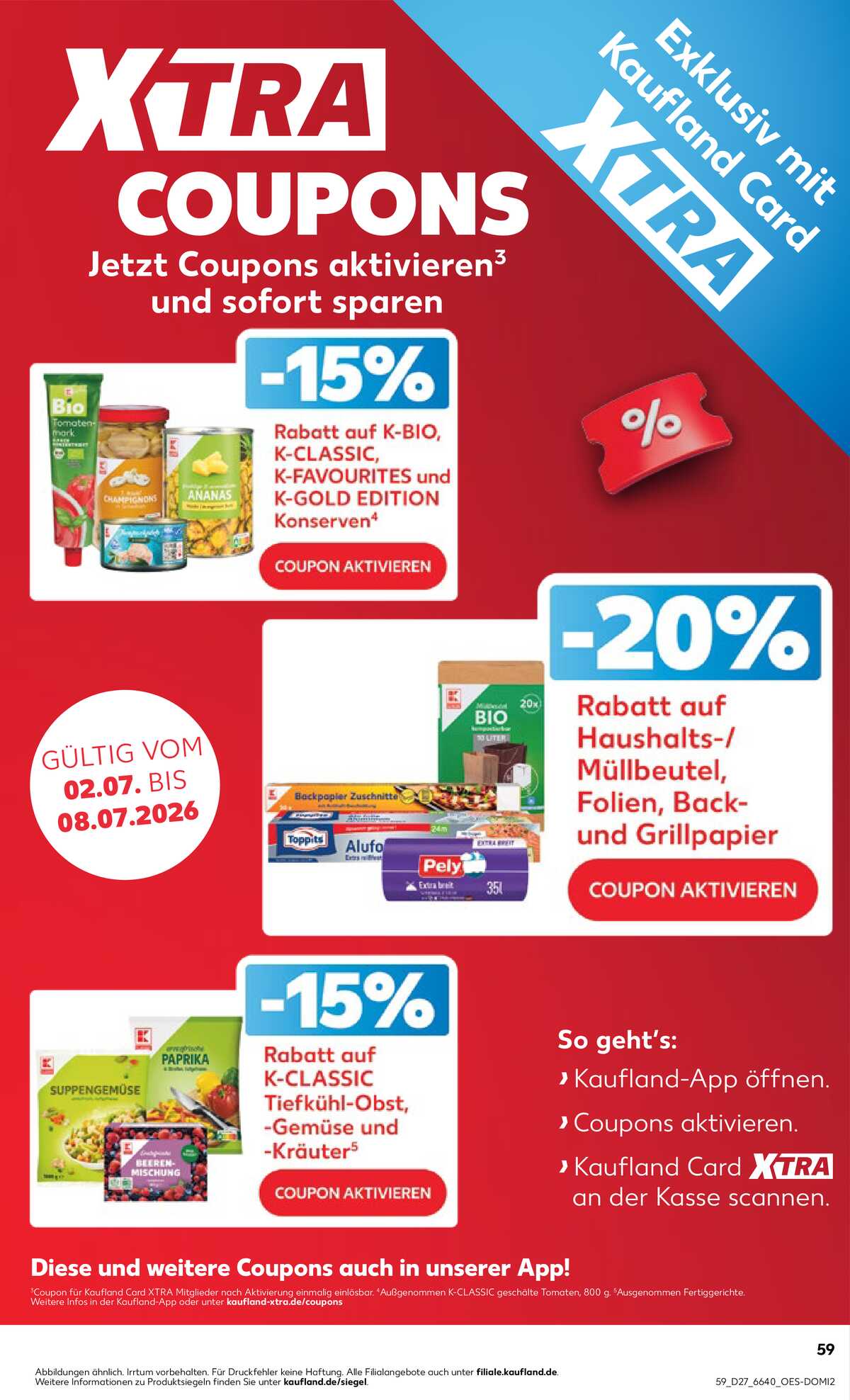Leták Kaufland Německo 2.7.-8.7.2026 strana 59