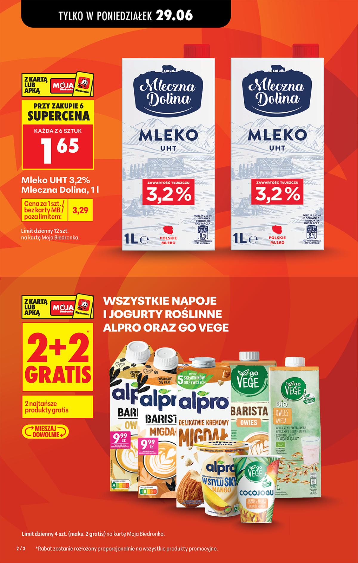 Leták Biedronka Polsko 29.6.-5.7.2026 strana 2