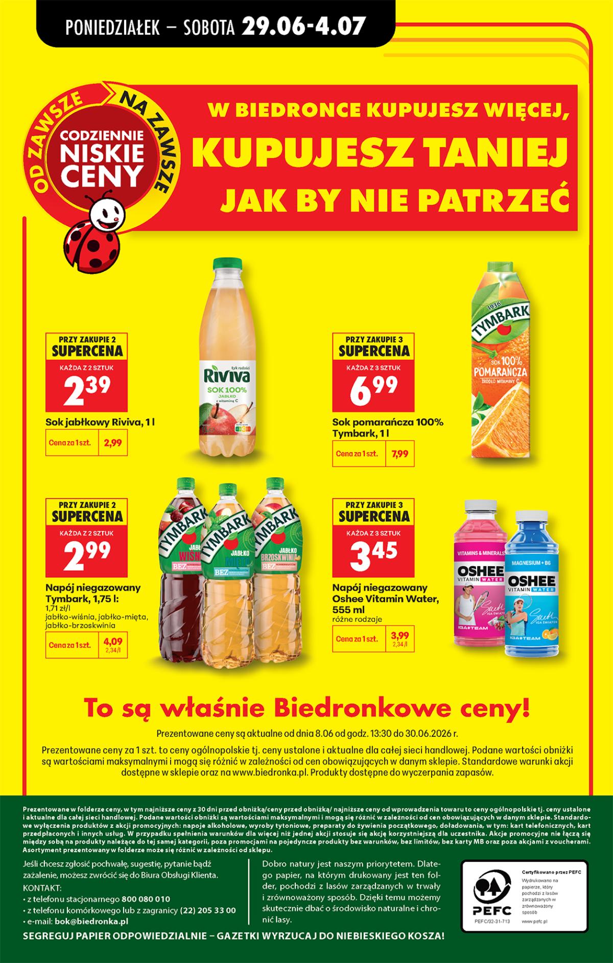 Leták Biedronka Polsko 29.6.-5.7.2026 strana 85