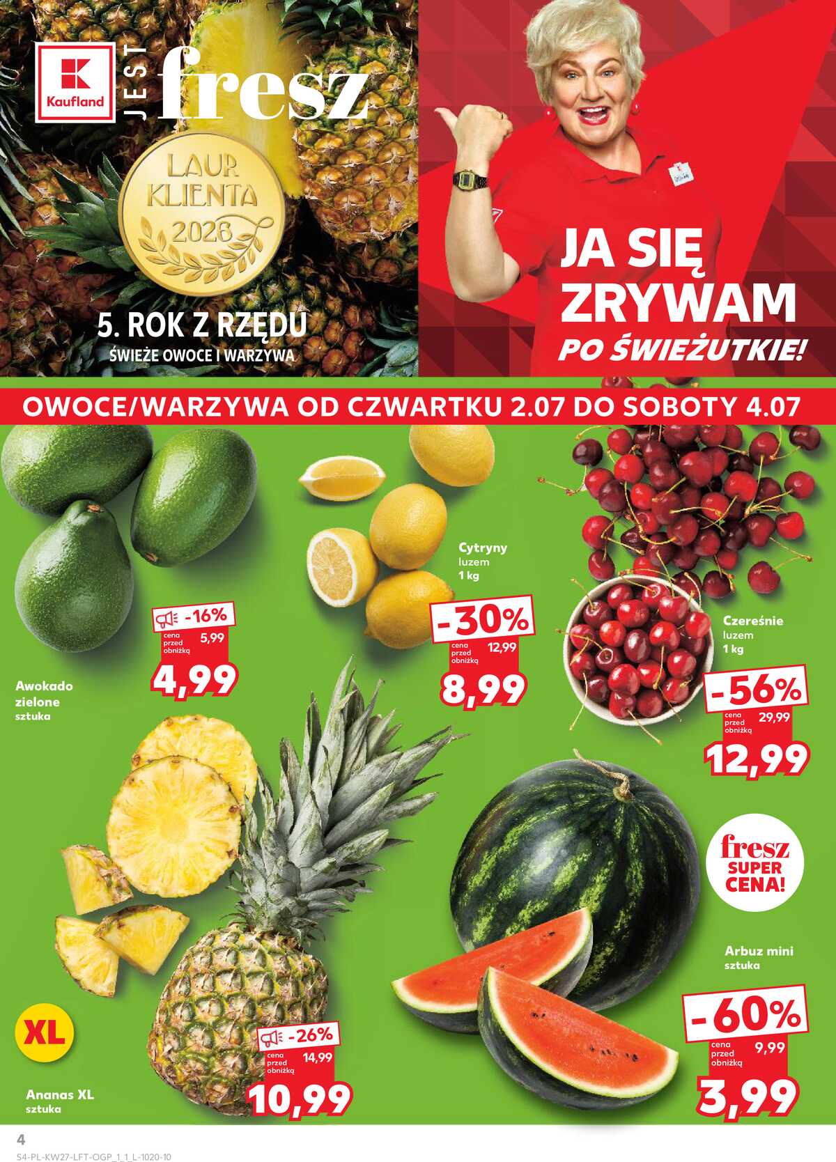 Leták Kaufland Polsko 2.7.-8.7.2026 - Týdenní zpravodaj strana 4