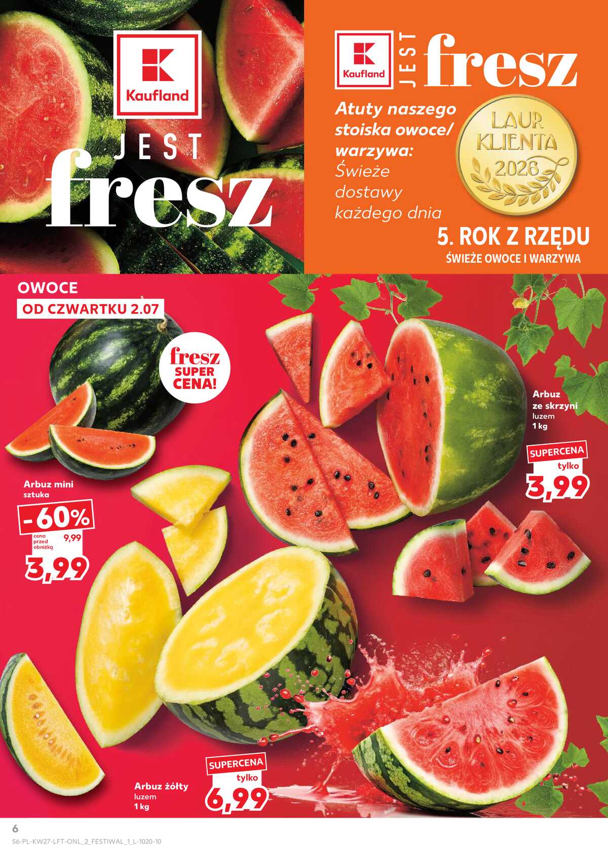Leták Kaufland Polsko 2.7.-8.7.2026 - Týdenní zpravodaj strana 6