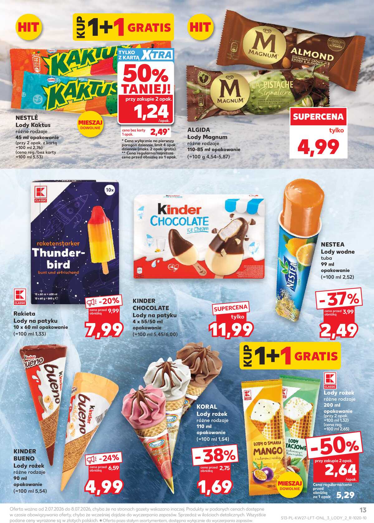 Leták Kaufland Polsko 2.7.-8.7.2026 - Týdenní zpravodaj strana 13
