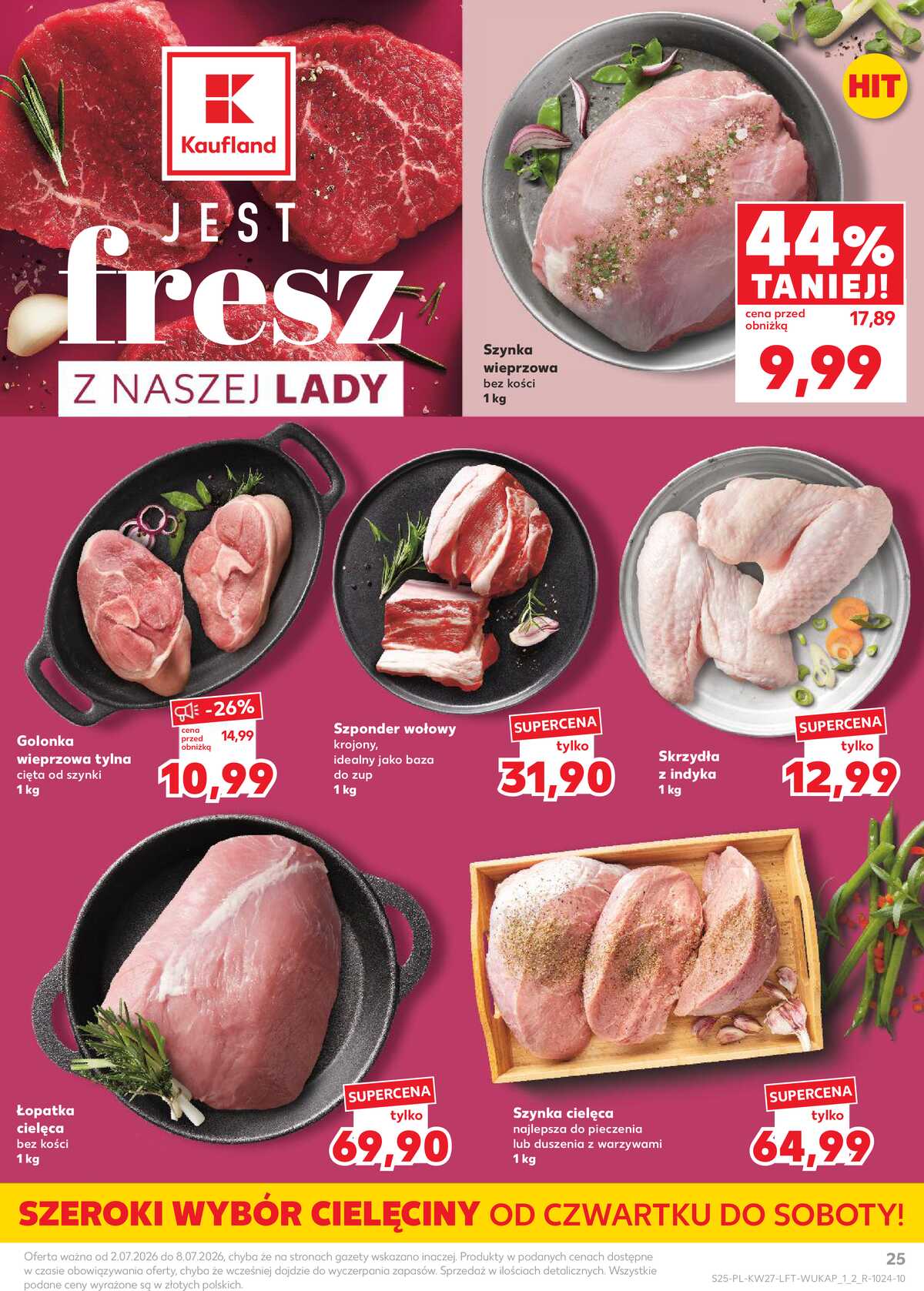 Leták Kaufland Polsko 2.7.-8.7.2026 - Týdenní zpravodaj strana 25