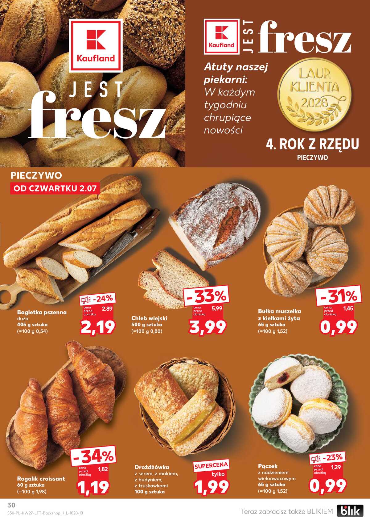 Leták Kaufland Polsko 2.7.-8.7.2026 - Týdenní zpravodaj strana 30