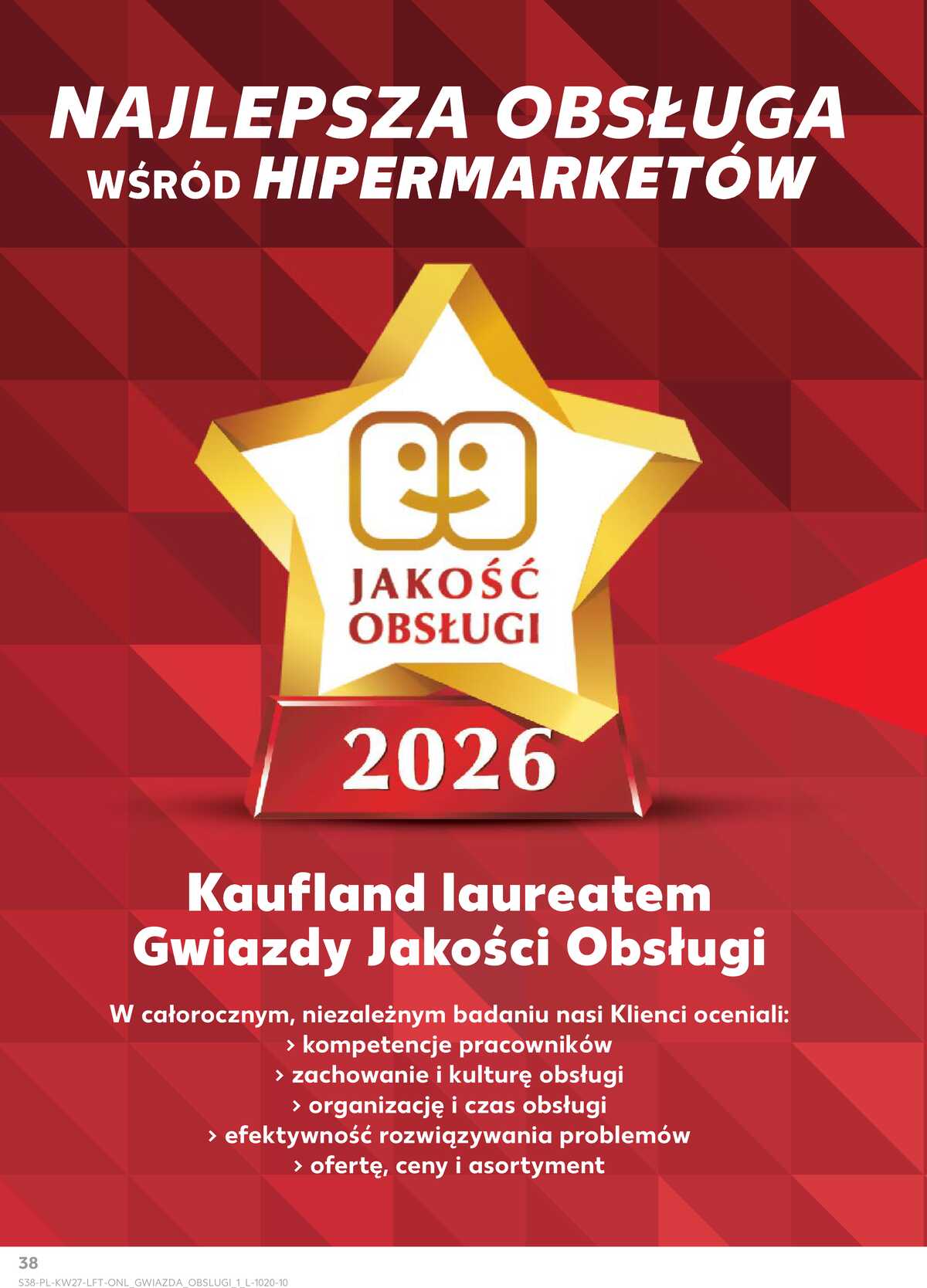 Leták Kaufland Polsko 2.7.-8.7.2026 - Týdenní zpravodaj strana 38