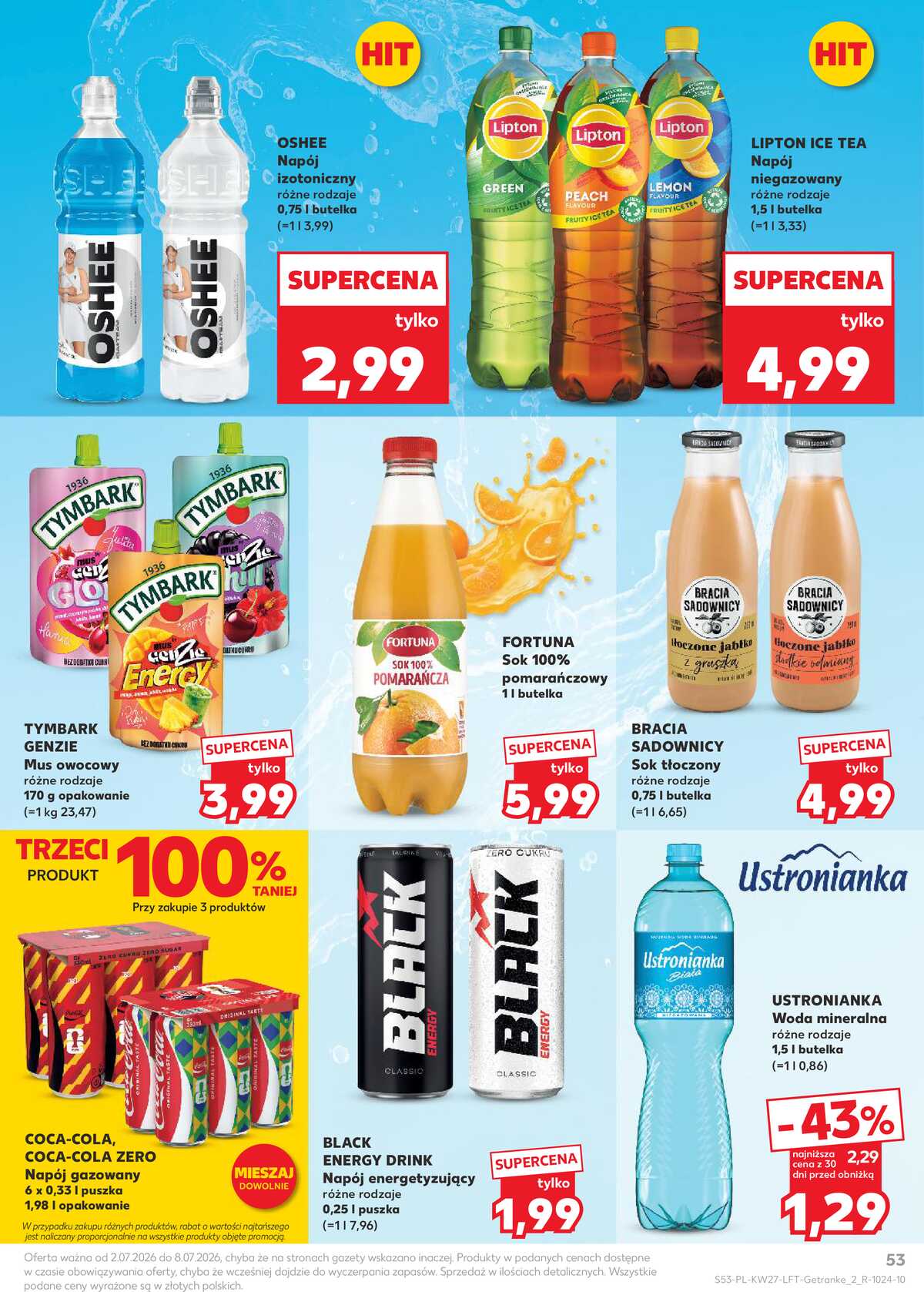 Leták Kaufland Polsko 2.7.-8.7.2026 - Týdenní zpravodaj strana 53