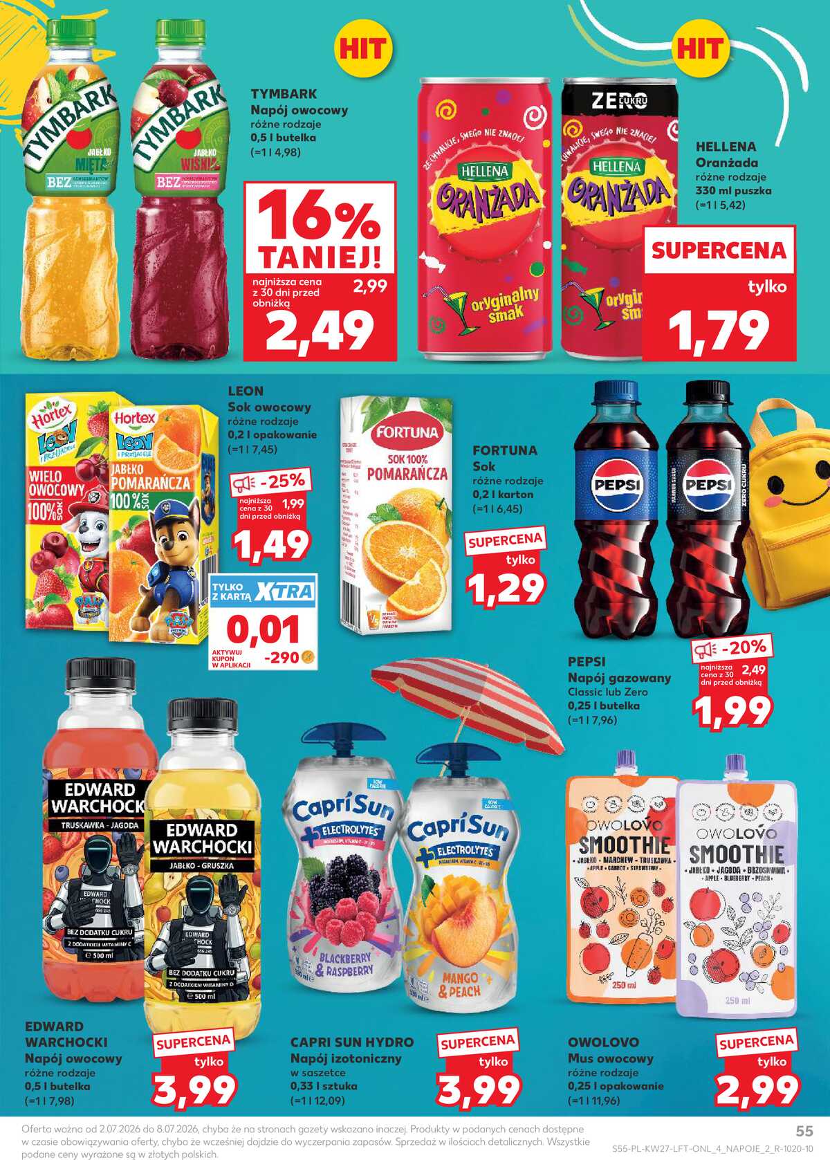 Leták Kaufland Polsko 2.7.-8.7.2026 - Týdenní zpravodaj strana 55