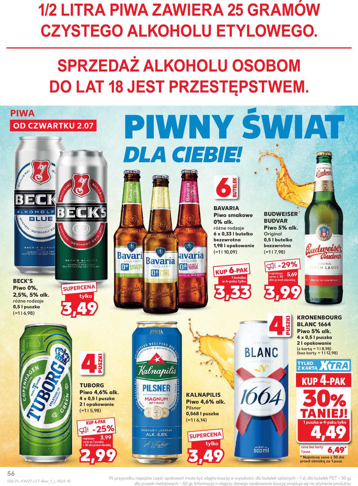 Leták Kaufland Polsko 2.7.-8.7.2026 - Týdenní zpravodaj strana 56