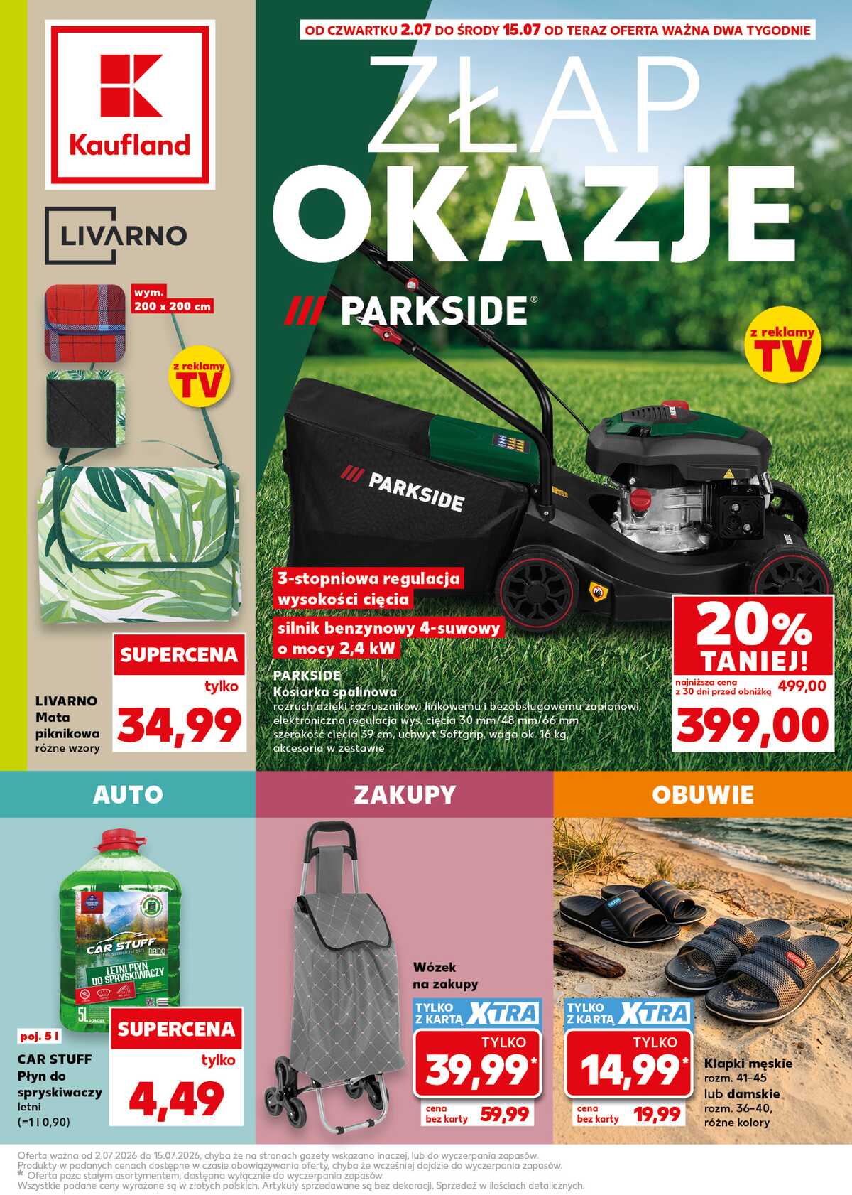 Leták Kaufland Polsko 2.7.-15.7.2026 strana 1