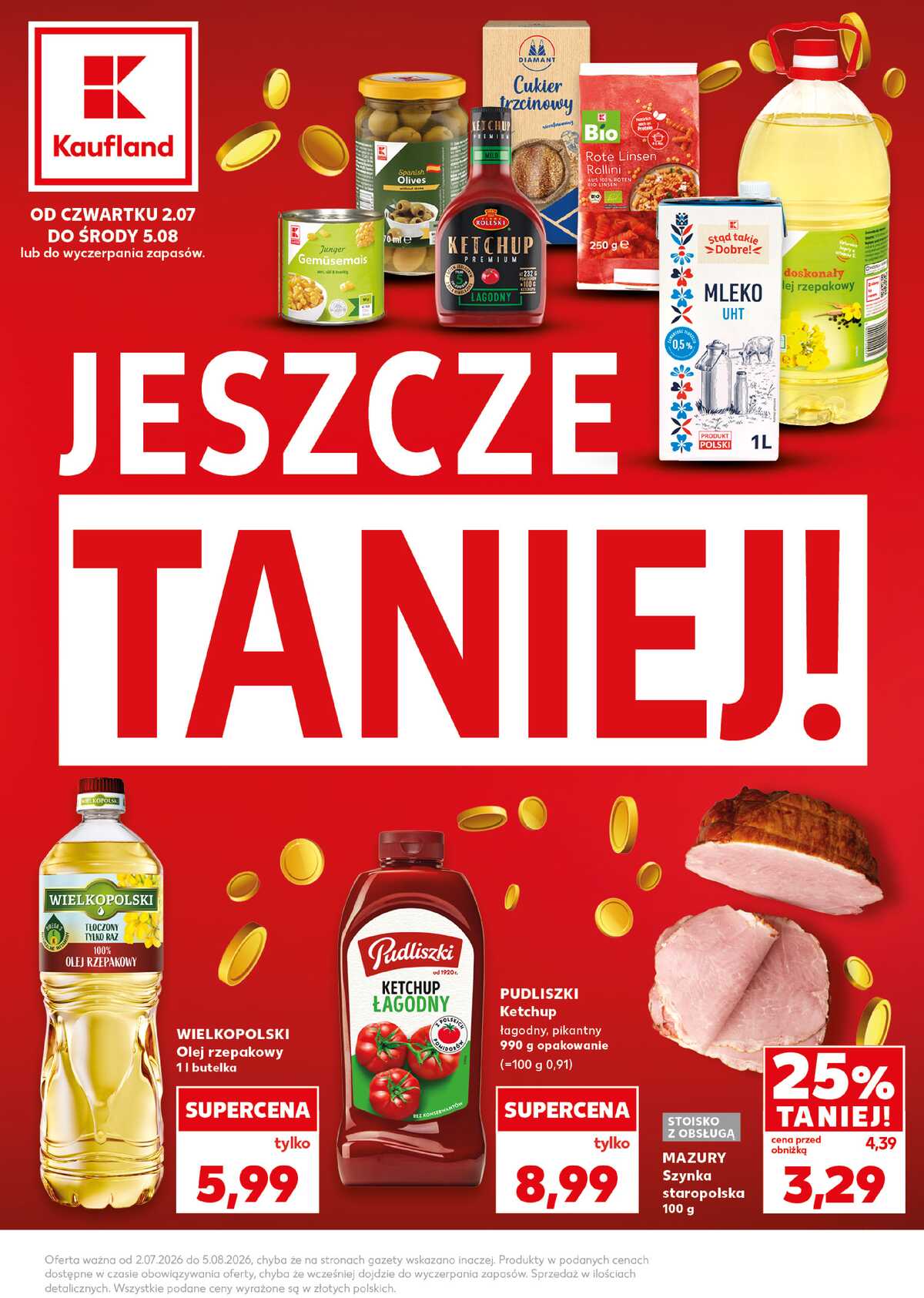 Leták Kaufland Polsko 2.7.-5.8.2026 strana 1