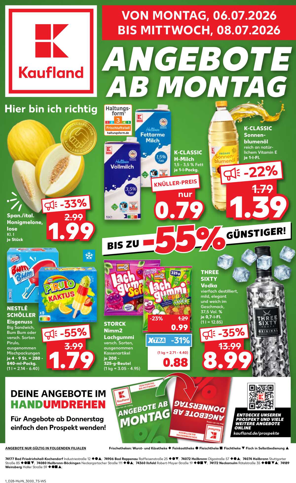 Leták Kaufland Německo 6.7.-8.7.2026 strana 1