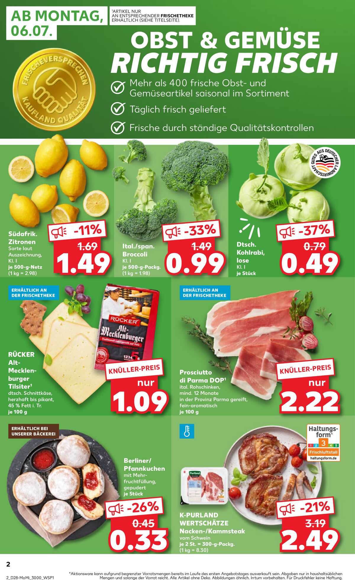 Leták Kaufland Německo 6.7.-8.7.2026 strana 2