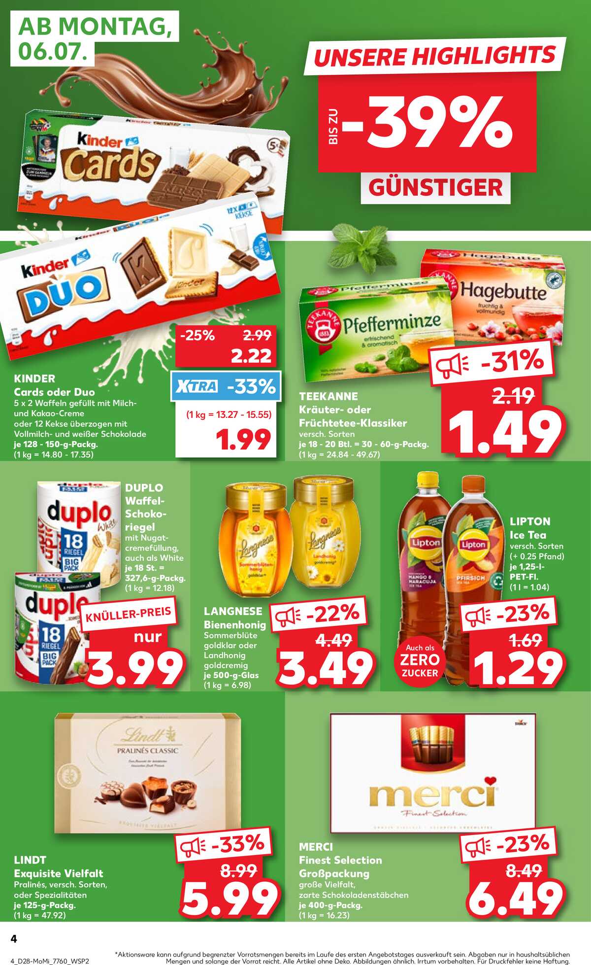 Leták Kaufland Německo 6.7.-8.7.2026 strana 4