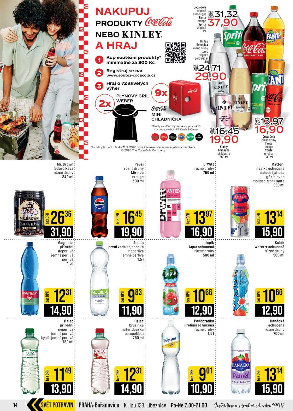 JIP Cash & Carry Brno, Praha, Ostrava, Jilemnice, Pardubice, Ostrava, Karlovy Vary, Olomouc a Zlín od 1.7. do 7.7.2026 strana 14