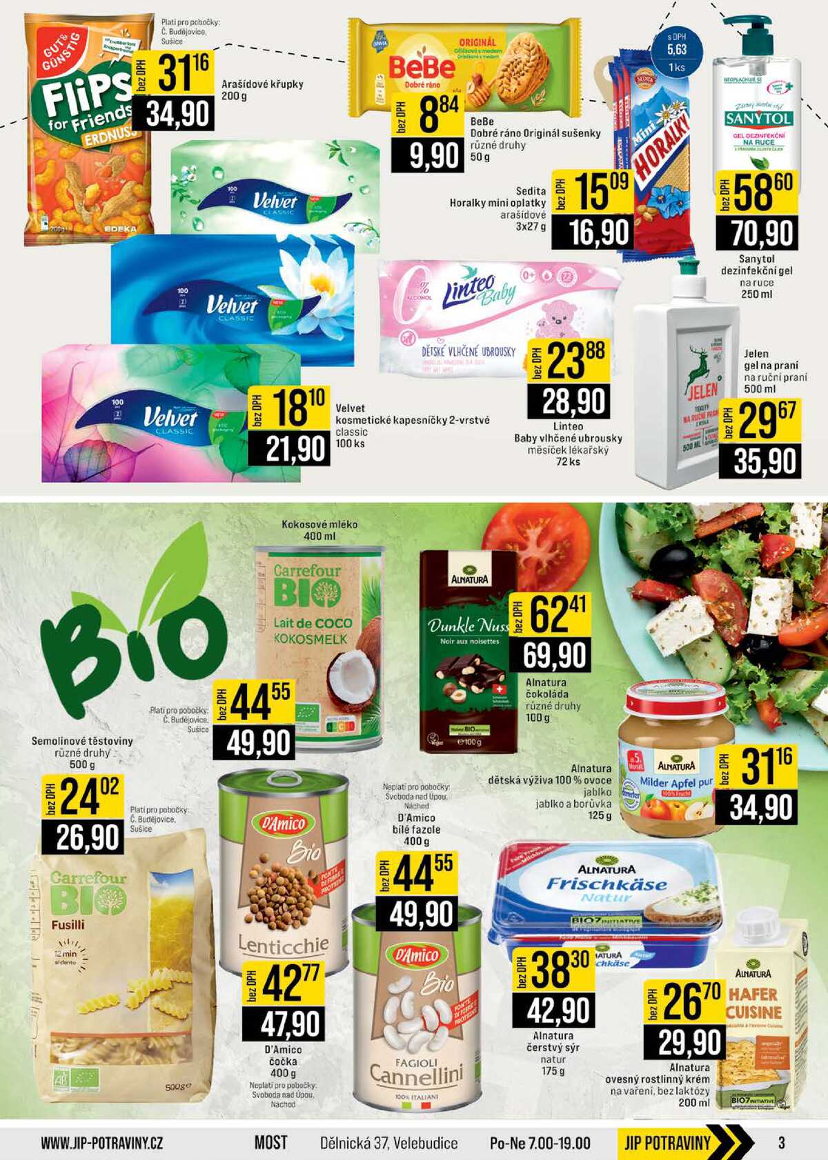 JIP Cash & Carry České Budějovice, Most, Náchod, Polička, Sušice a Svoboda nad Úpou od 1.7. do 7.7.2026 strana 3