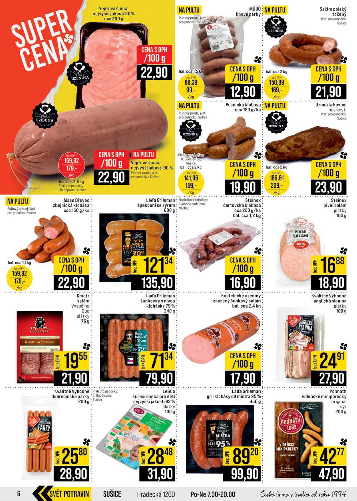JIP Cash & Carry České Budějovice, Most, Náchod, Polička, Sušice a Svoboda nad Úpou od 1.7. do 7.7.2026 strana 6