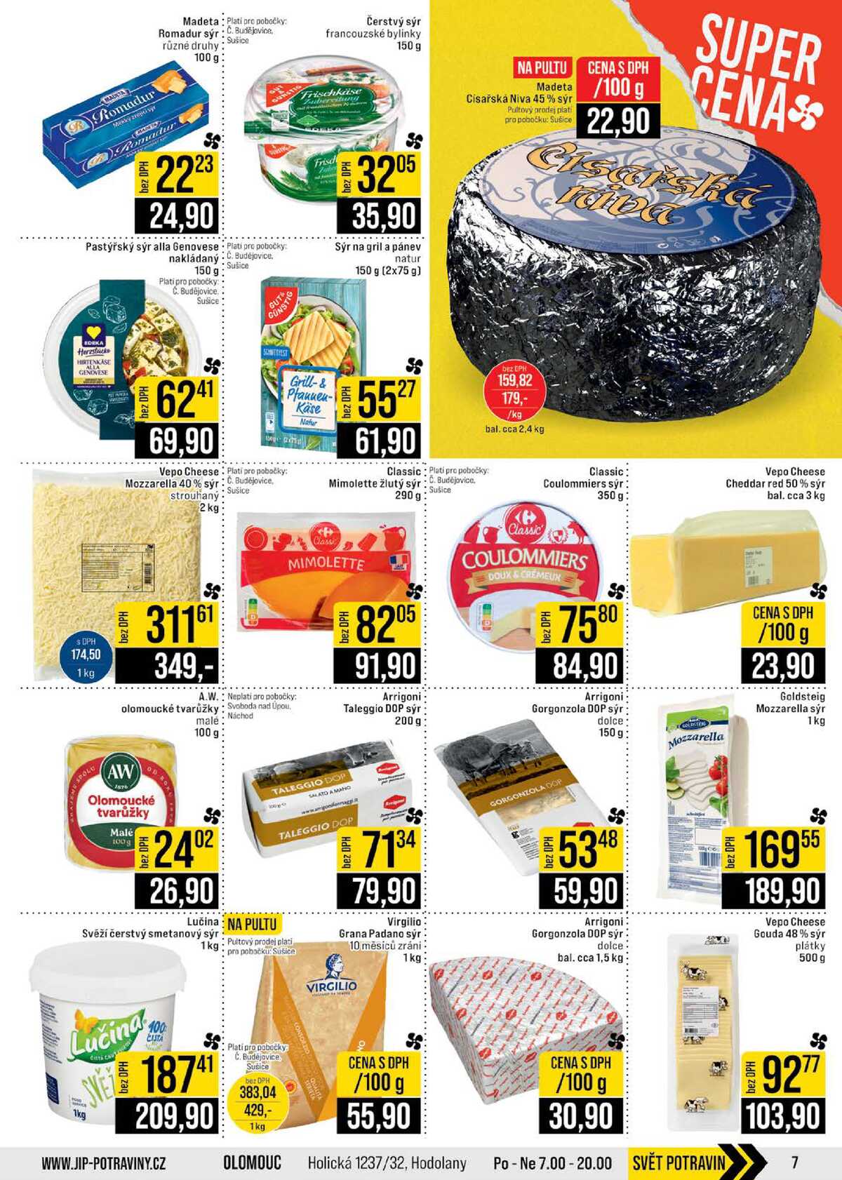 JIP Cash & Carry České Budějovice, Most, Náchod, Polička, Sušice a Svoboda nad Úpou od 1.7. do 7.7.2026 strana 7