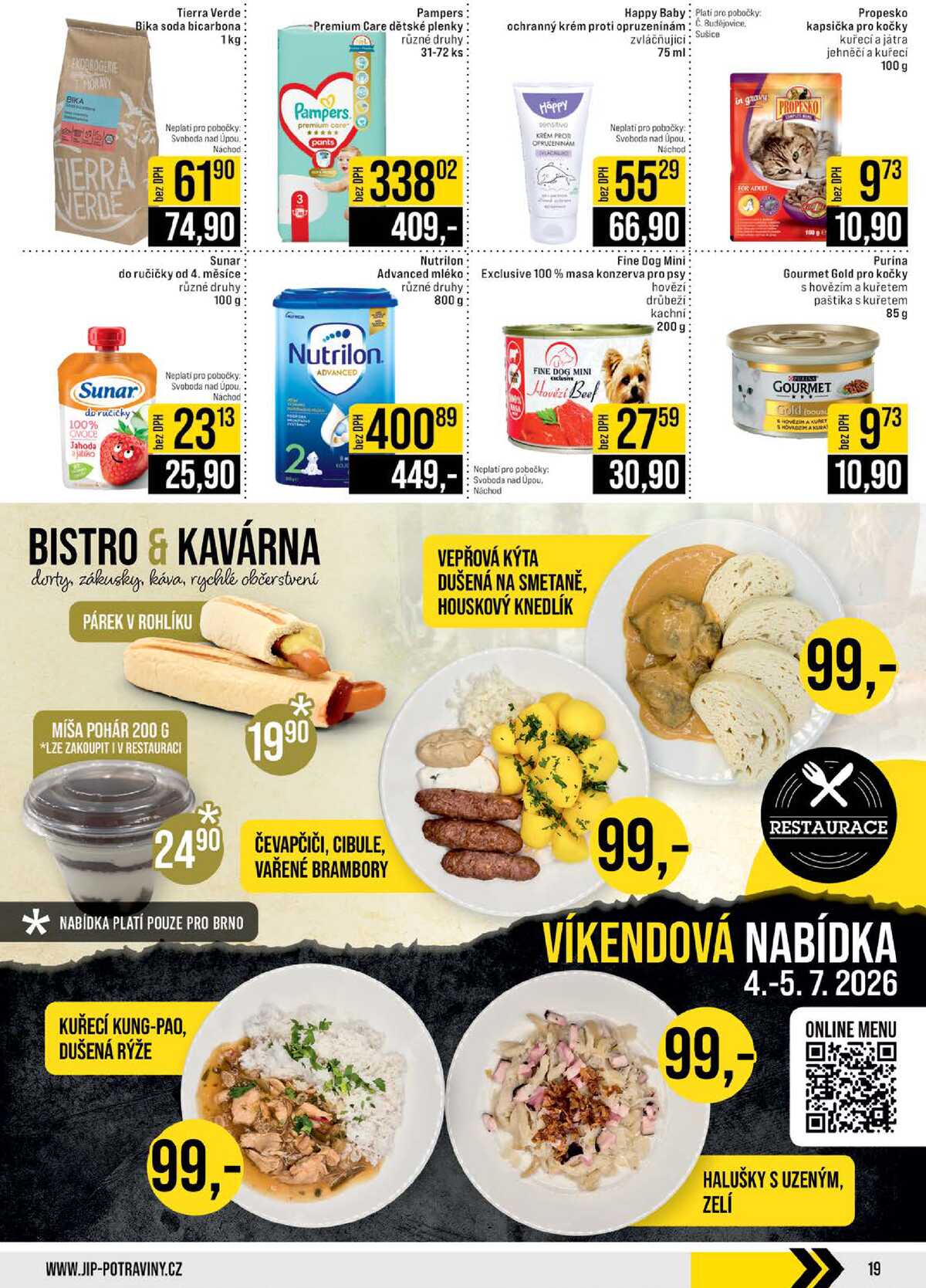JIP Cash & Carry České Budějovice, Most, Náchod, Polička, Sušice a Svoboda nad Úpou od 1.7. do 7.7.2026 strana 19