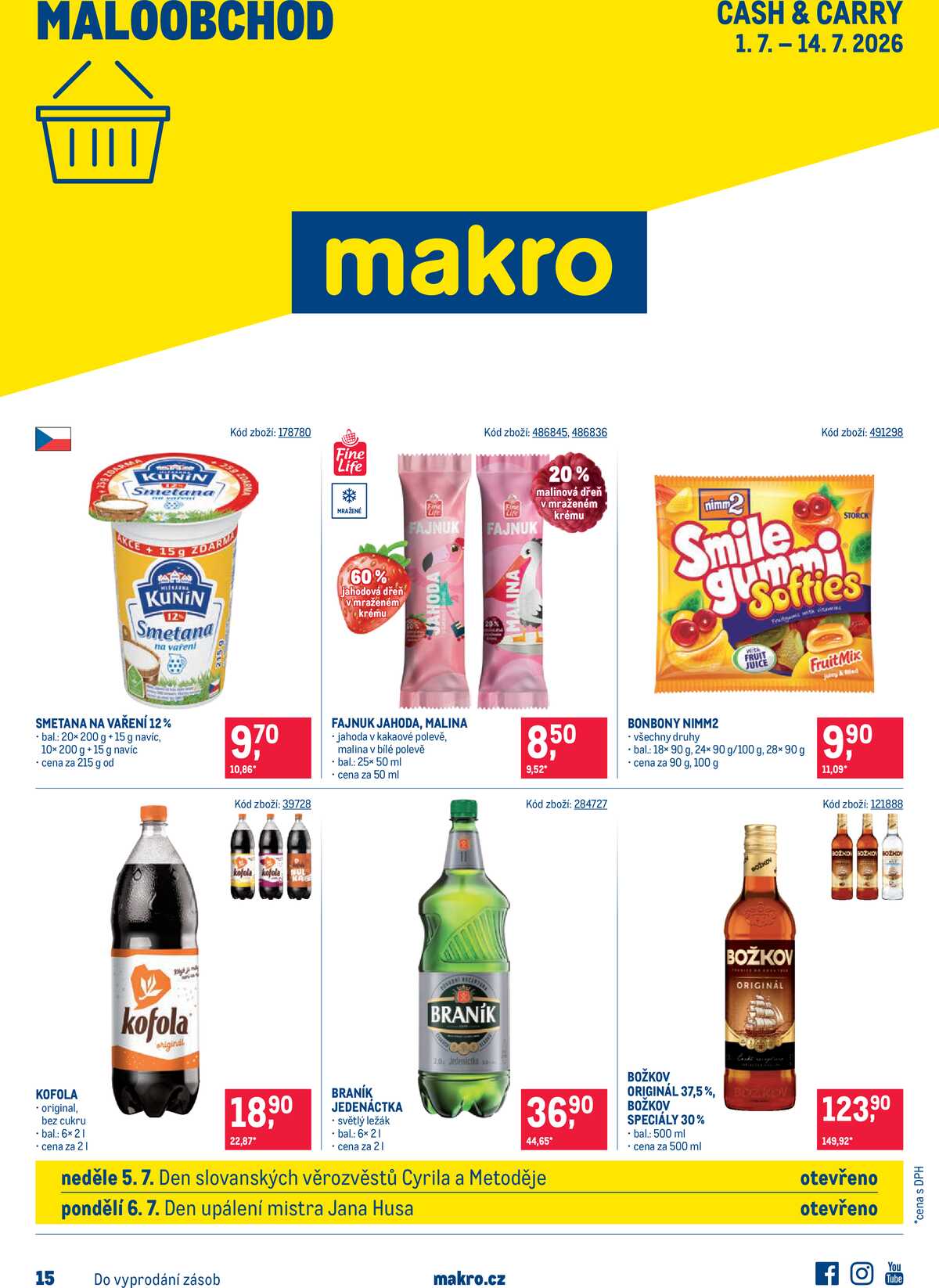 MAKRO Maloobchod od 1.7. do 14.7.2026 strana 1