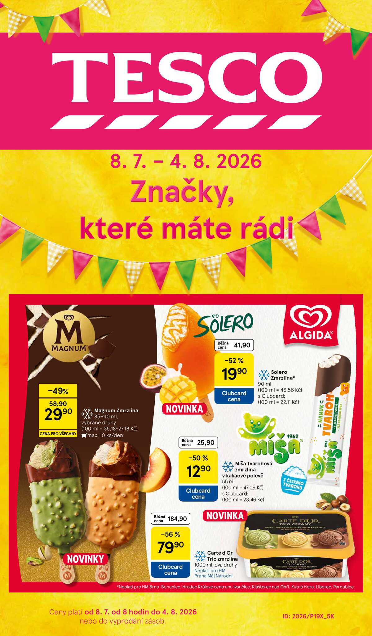 Tesco malé hypermarkety katalog značky od 8.7. do 4.8.2026 strana 1