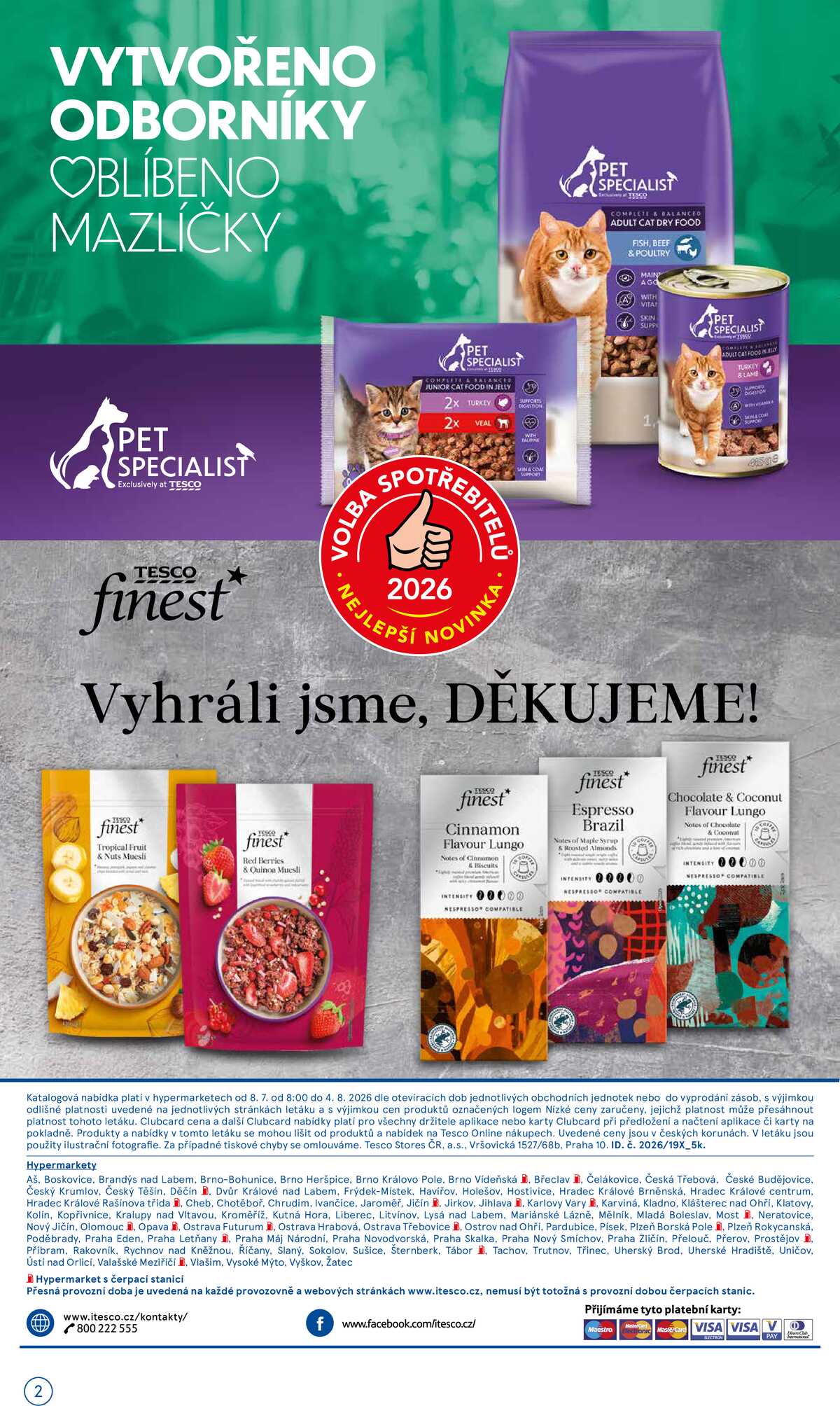Tesco malé hypermarkety katalog značky od 8.7. do 4.8.2026 strana 2