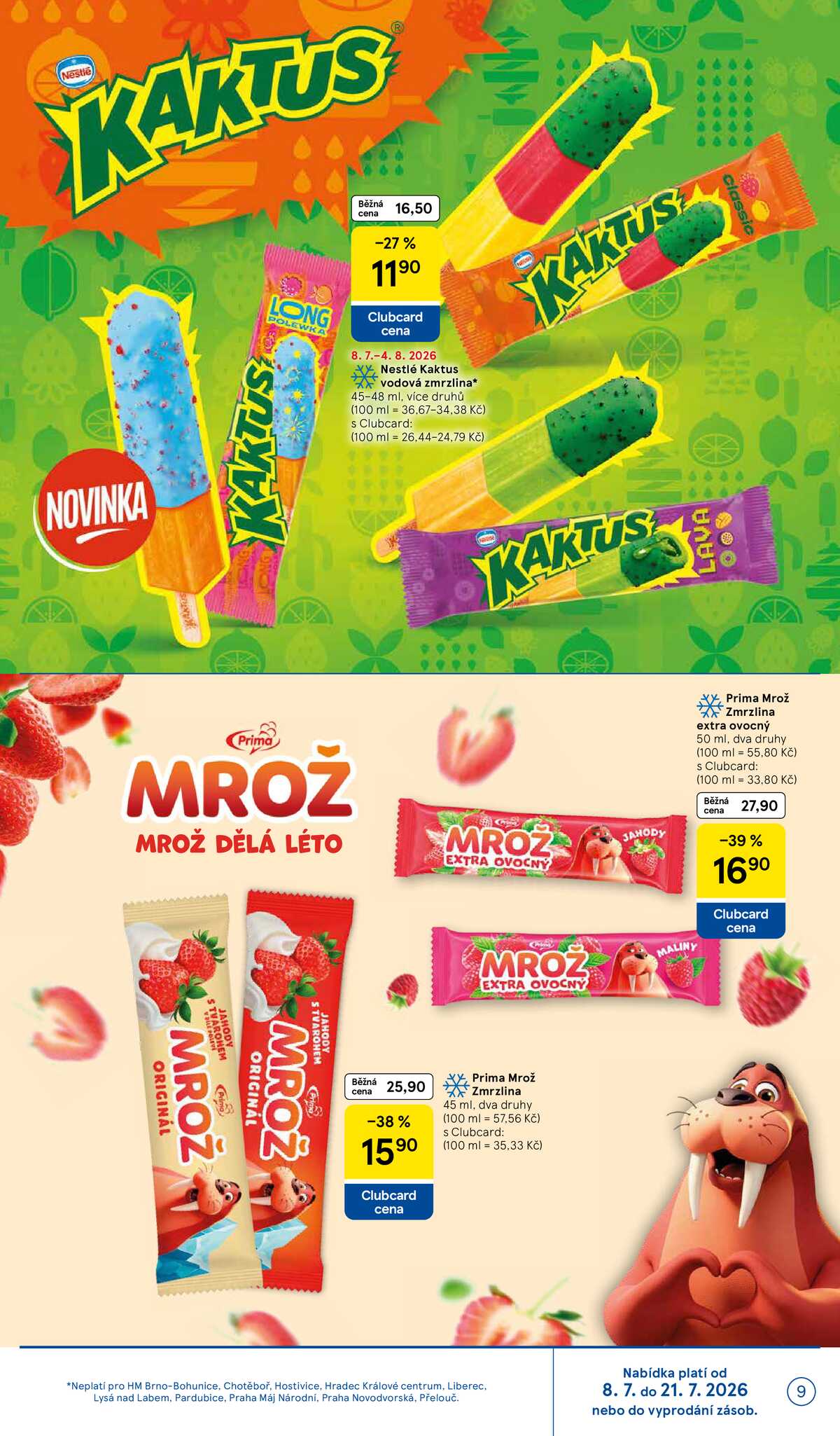 Tesco malé hypermarkety katalog značky od 8.7. do 4.8.2026 strana 9