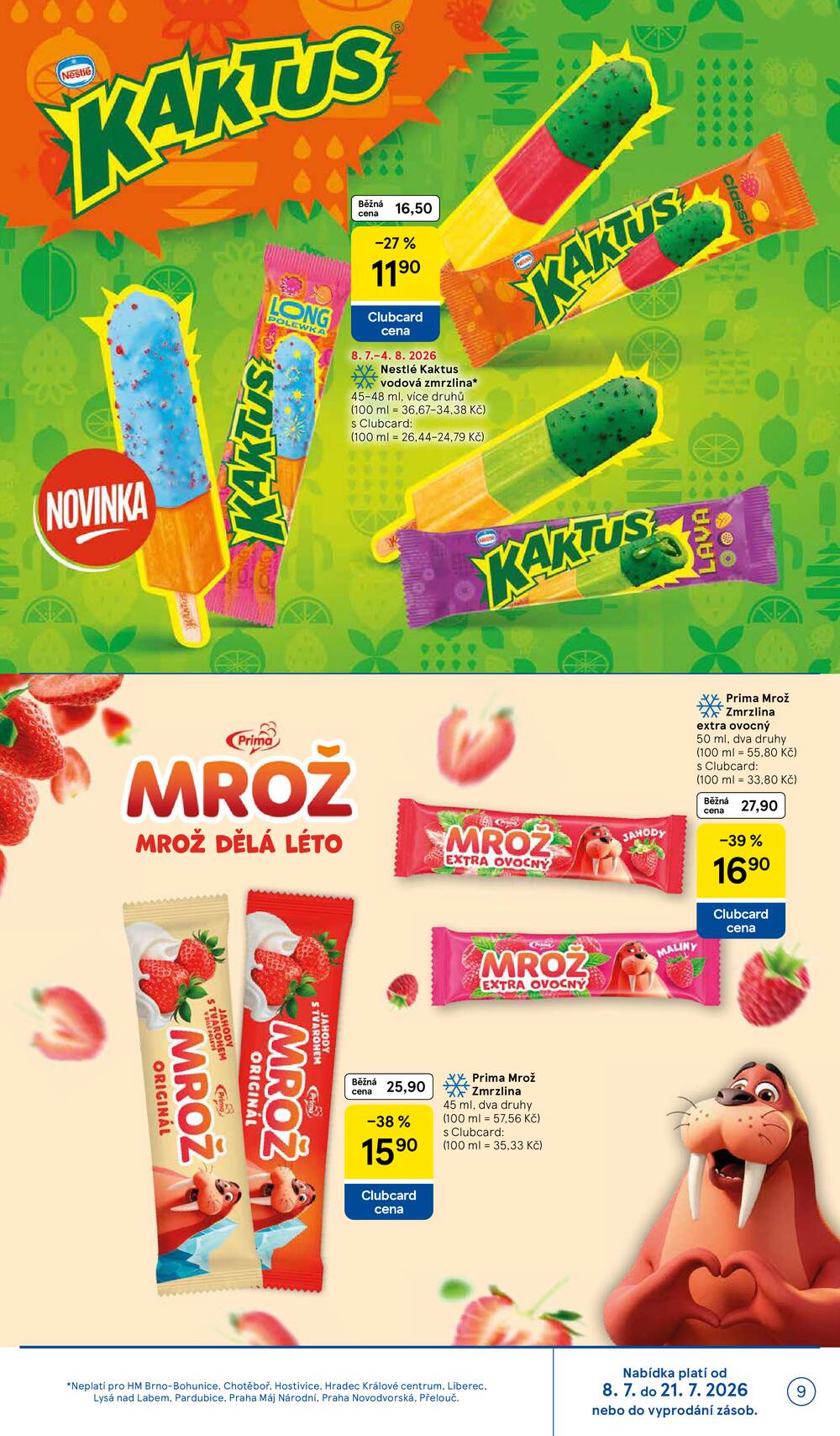 Leták Tesco - Tesco malé hypermarkety katalog značky od 8.7. do 4.8.2026 - strana 9 Leták Tesco - Tesco malé hypermarkety katalog značky od 8.7. do 4.8.2026 - strana 9
