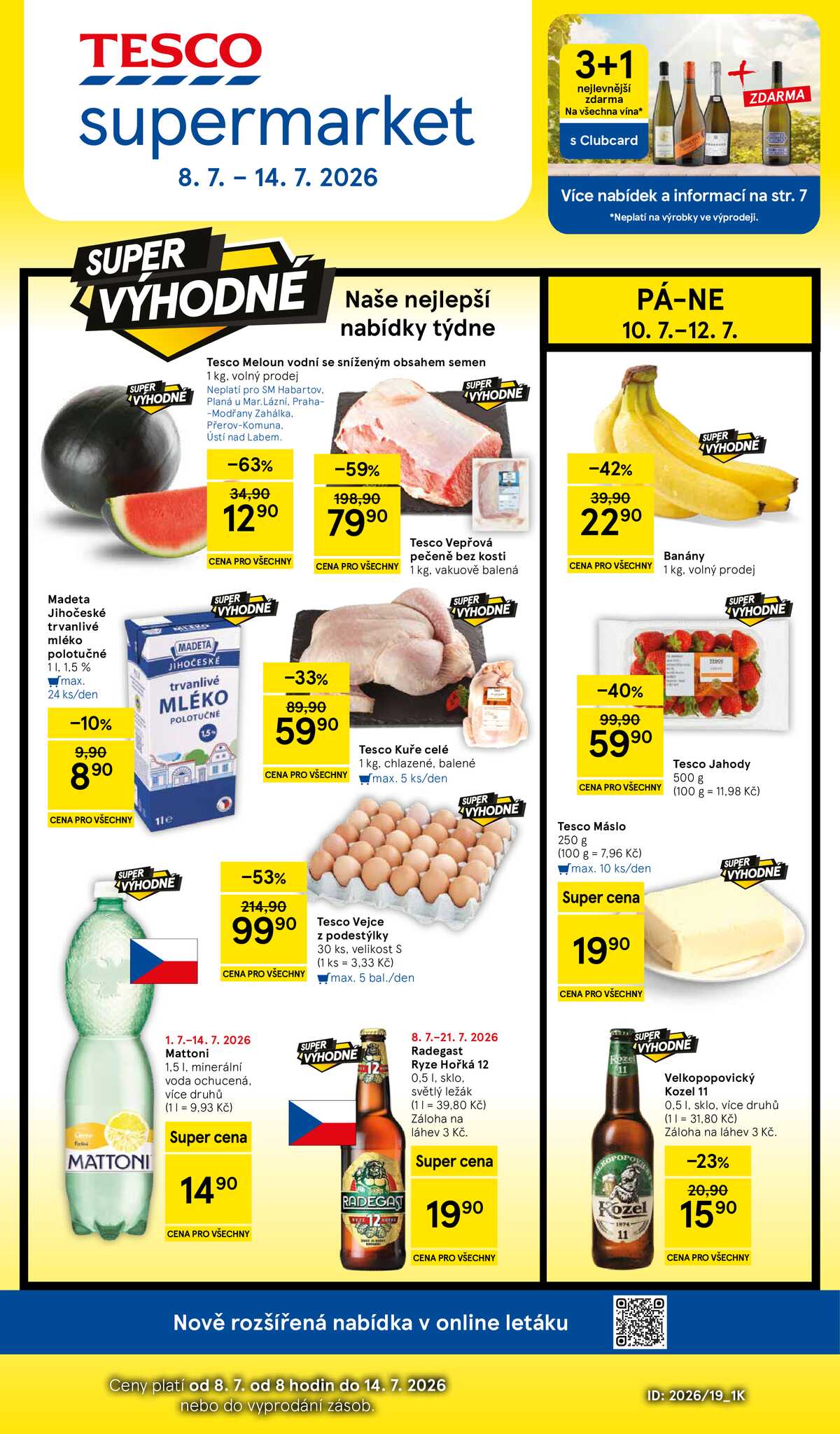 Tesco supermarkety od 8.7. do 14.7.2026 strana 1