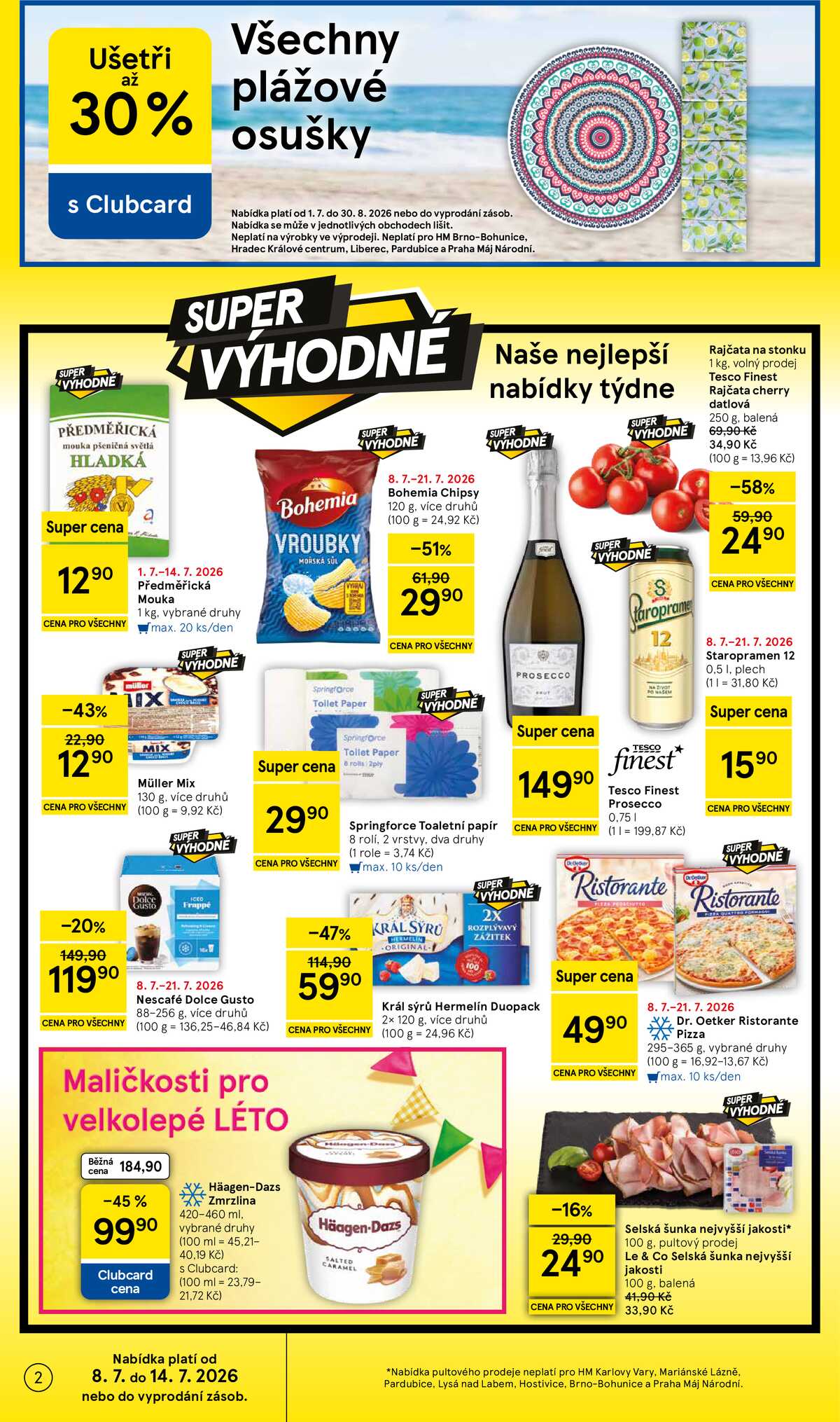 Tesco malé hypermarkety od 8.7. do 14.7.2026 strana 2