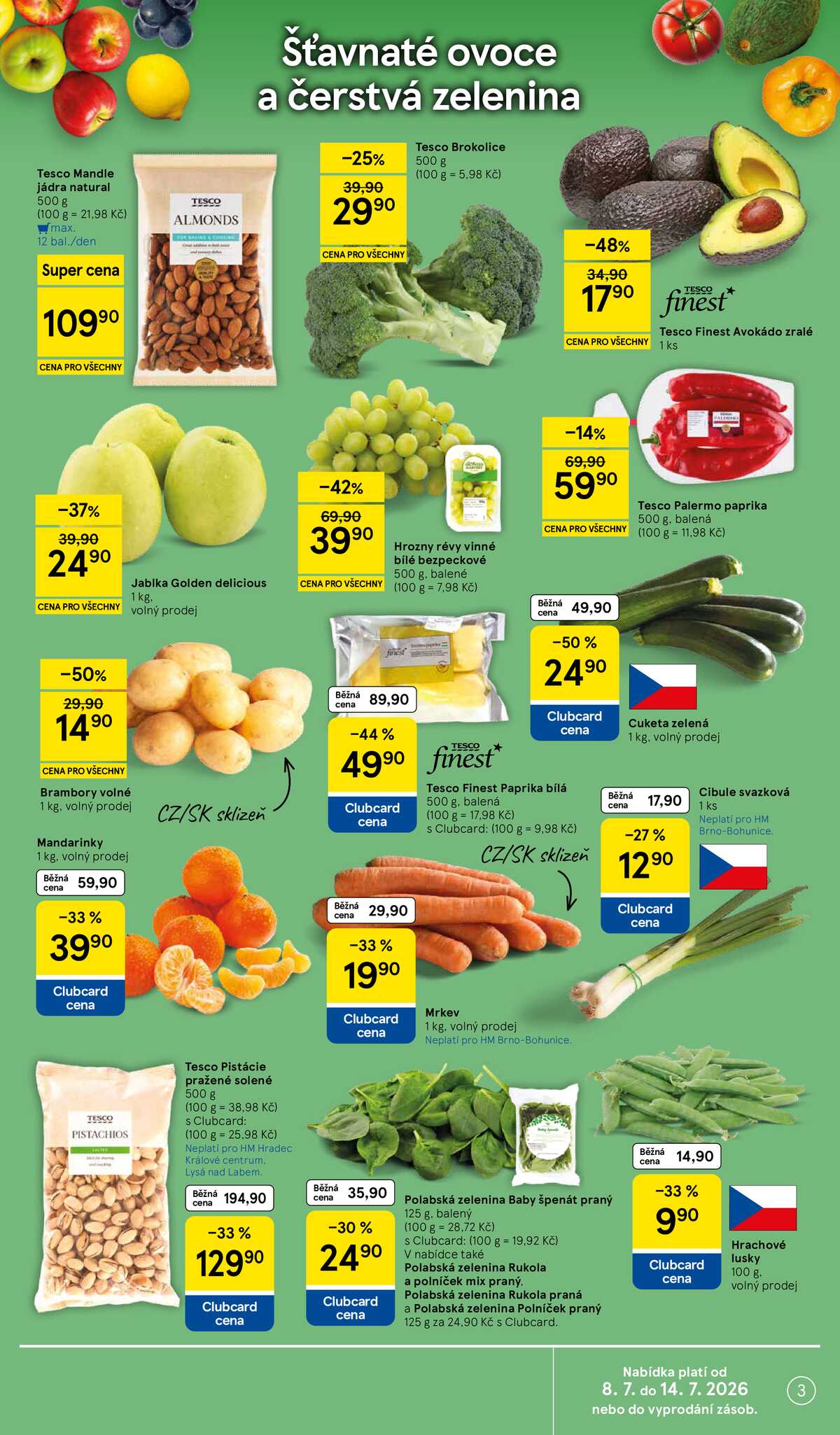 Tesco malé hypermarkety od 8.7. do 14.7.2026 strana 3