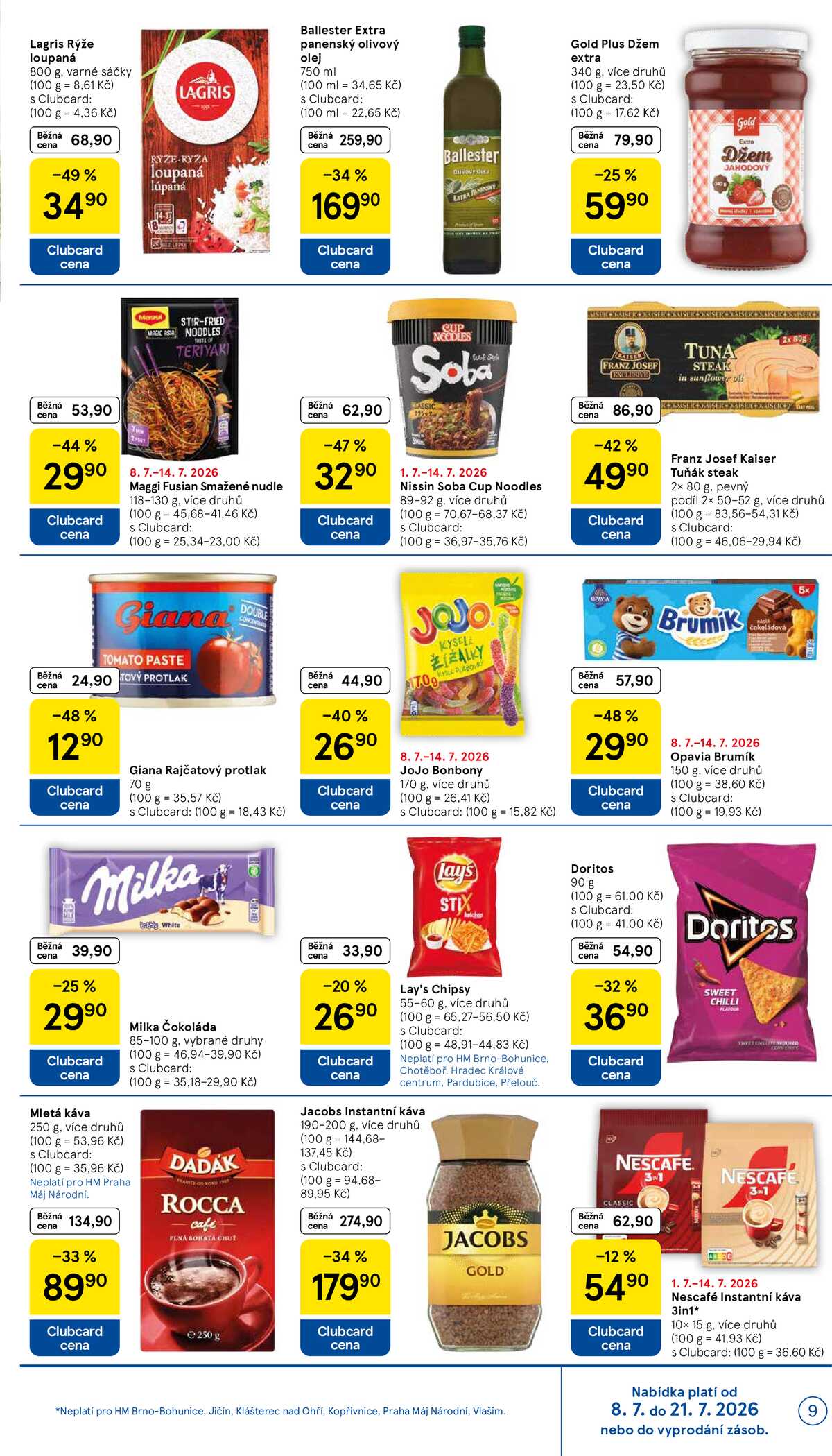Tesco malé hypermarkety od 8.7. do 14.7.2026 strana 9