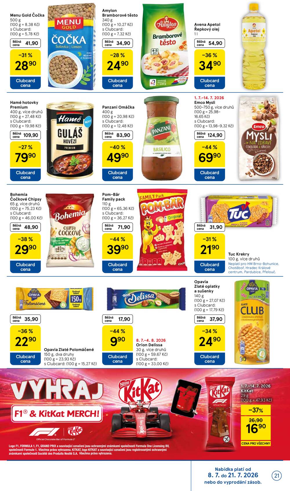 Tesco malé hypermarkety od 8.7. do 14.7.2026